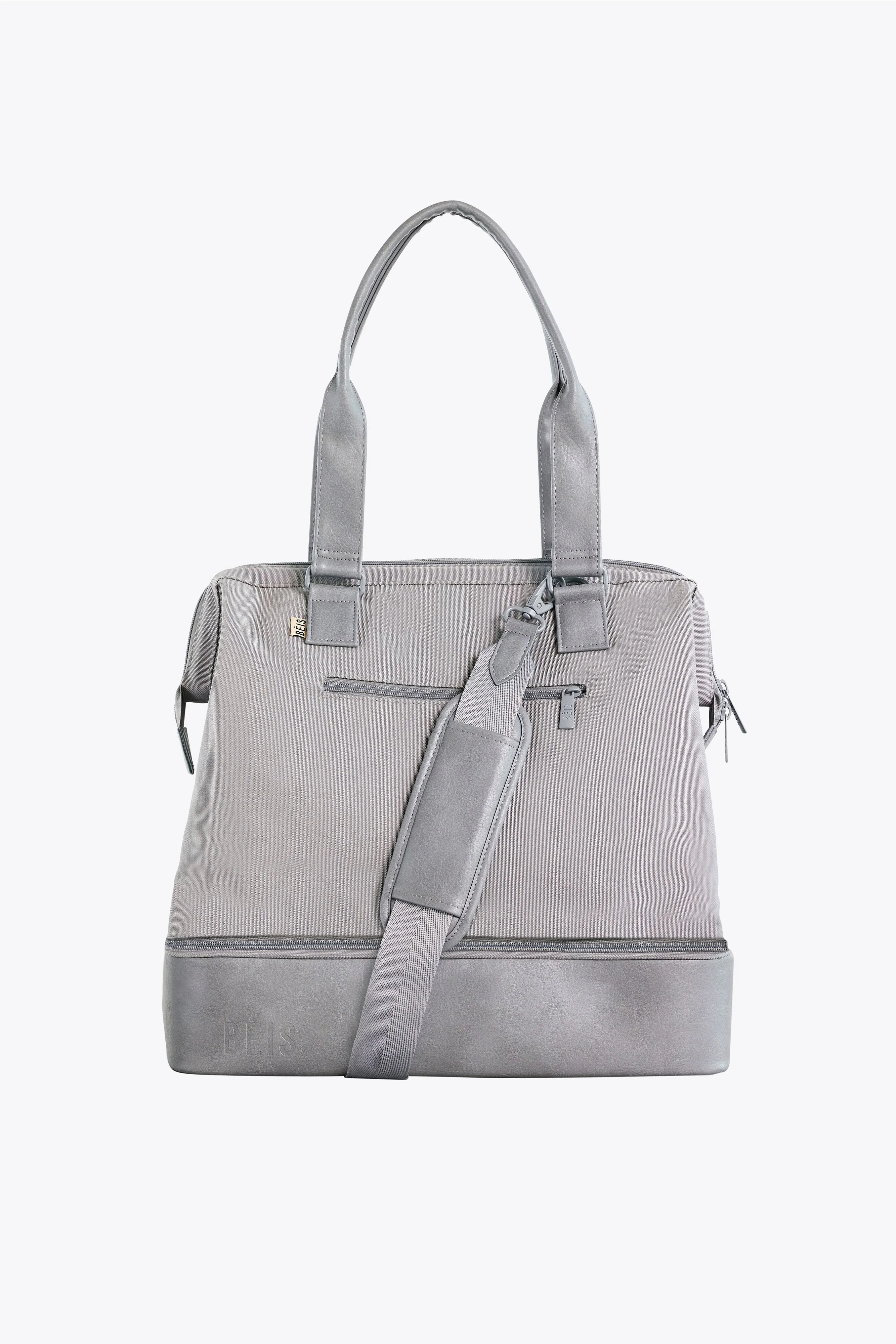 The Convertible Mini Weekender in Grey sold by Beis