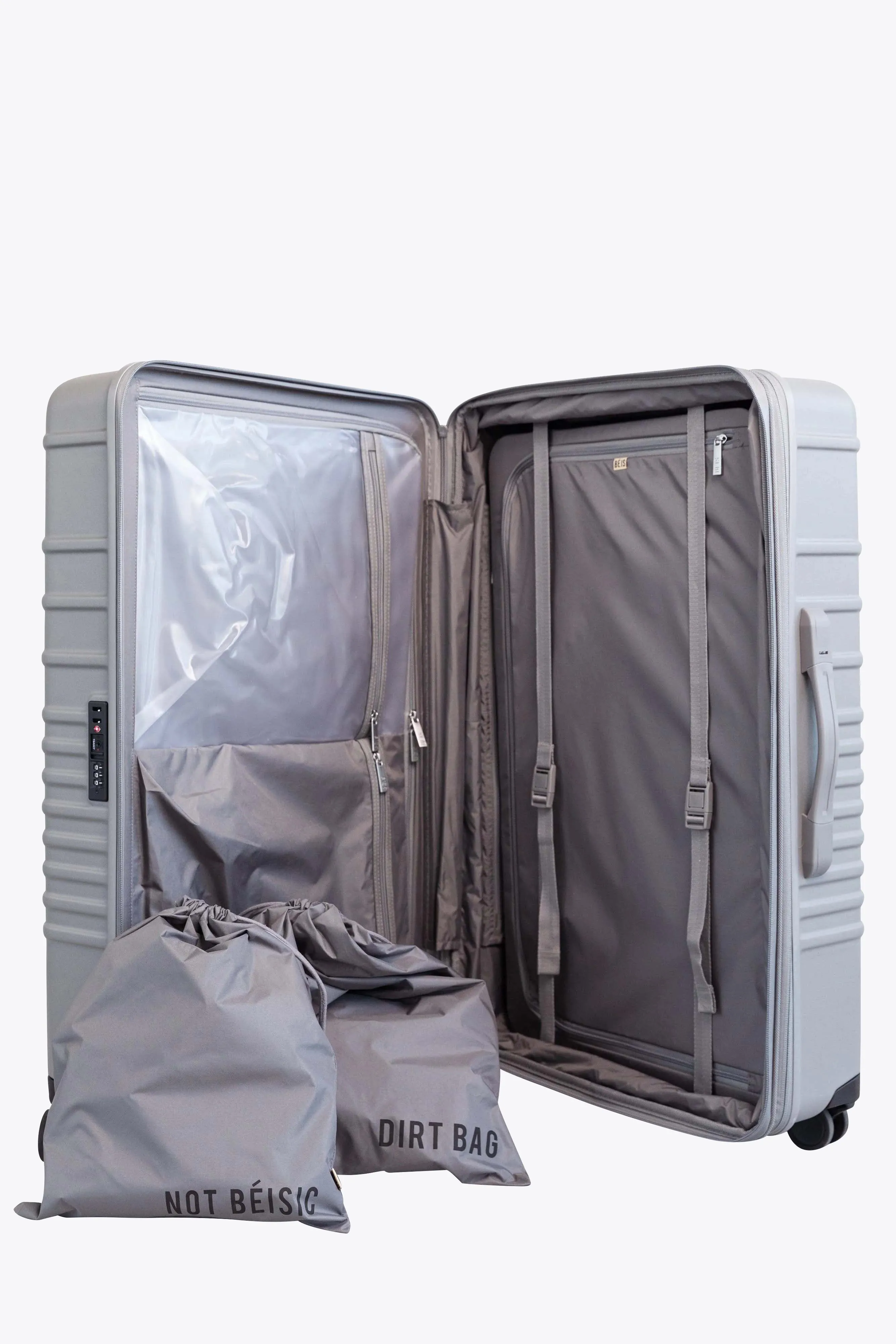 The Large Check-In Roller in Grey sold by Beis product image thumbnail 4