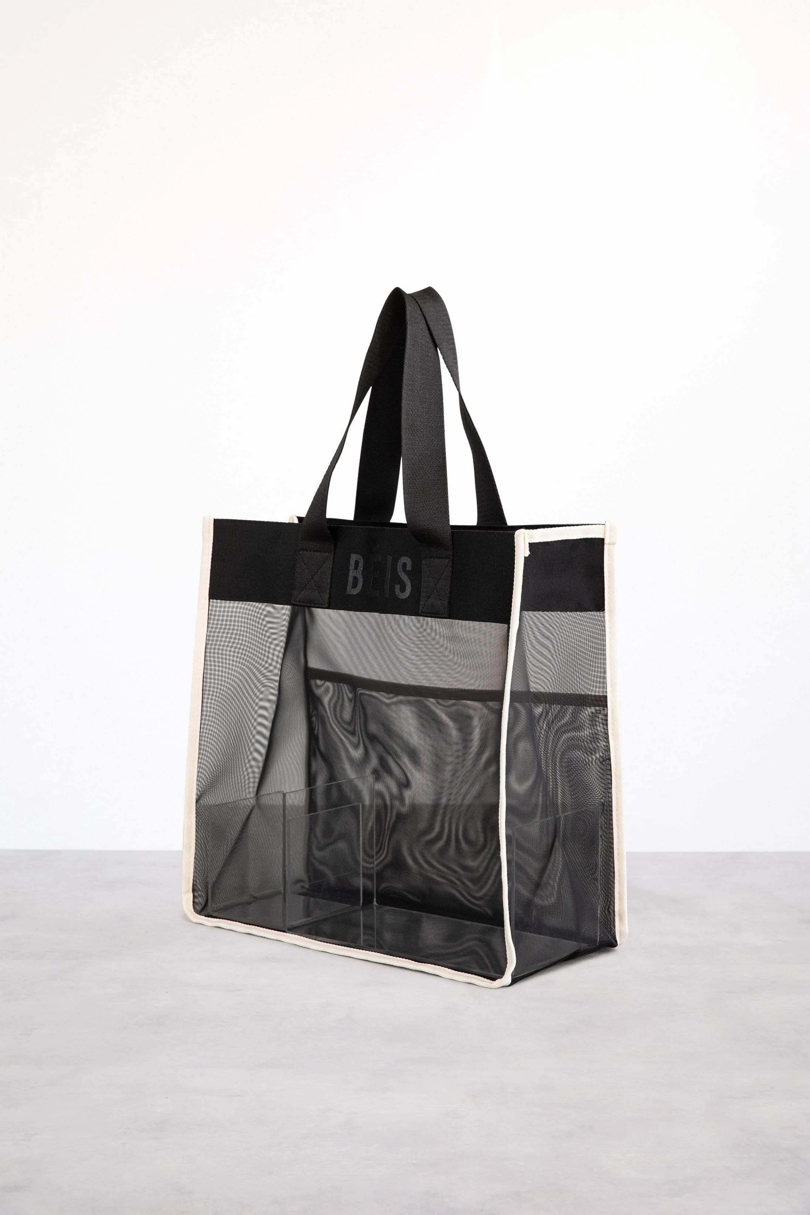 The Shopper Tote in Black sold by Beis product image thumbnail 3