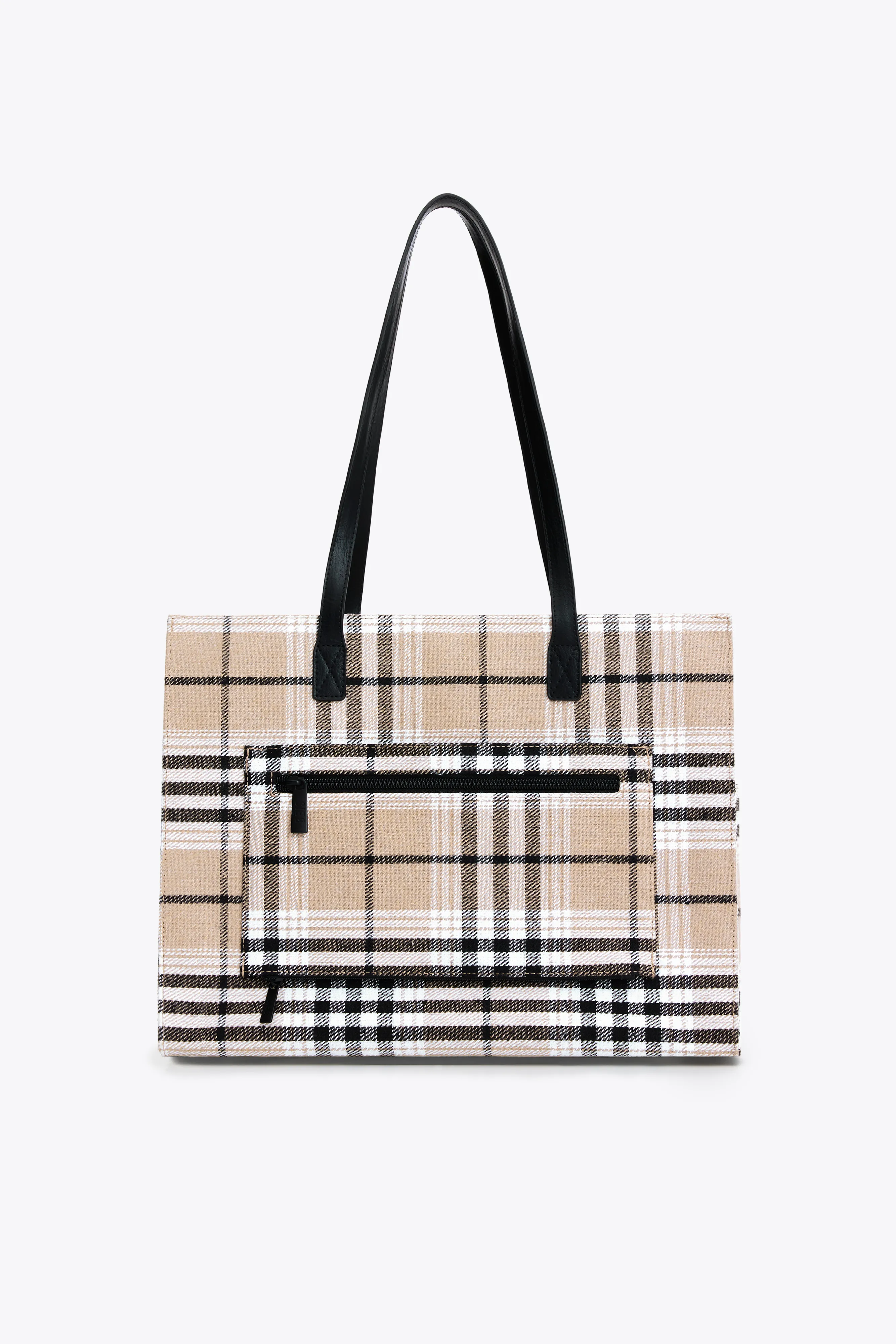 The Work Tote in Plaid sold by Beis product image thumbnail 3