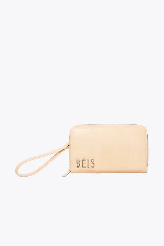 The Travel Wallet in Beige made by Beis