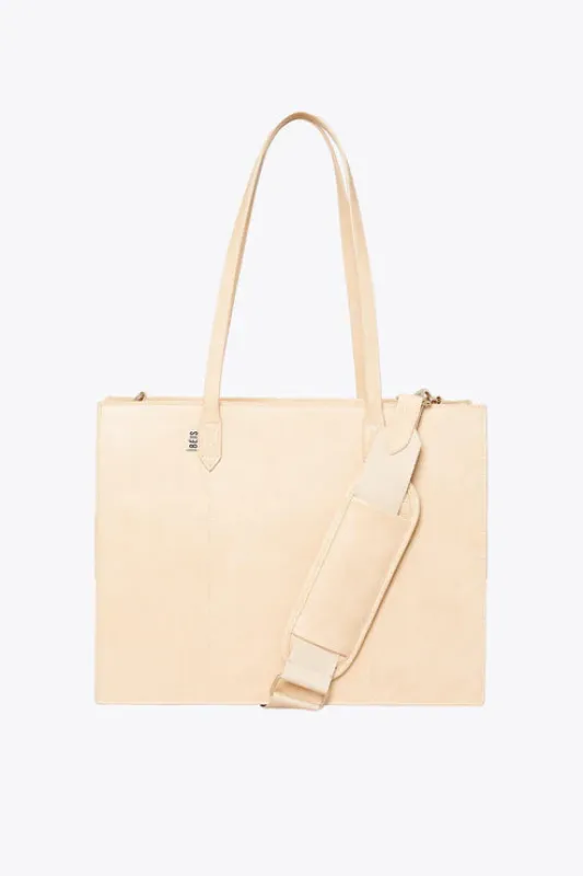 The Work Tote in Beige made by Beis