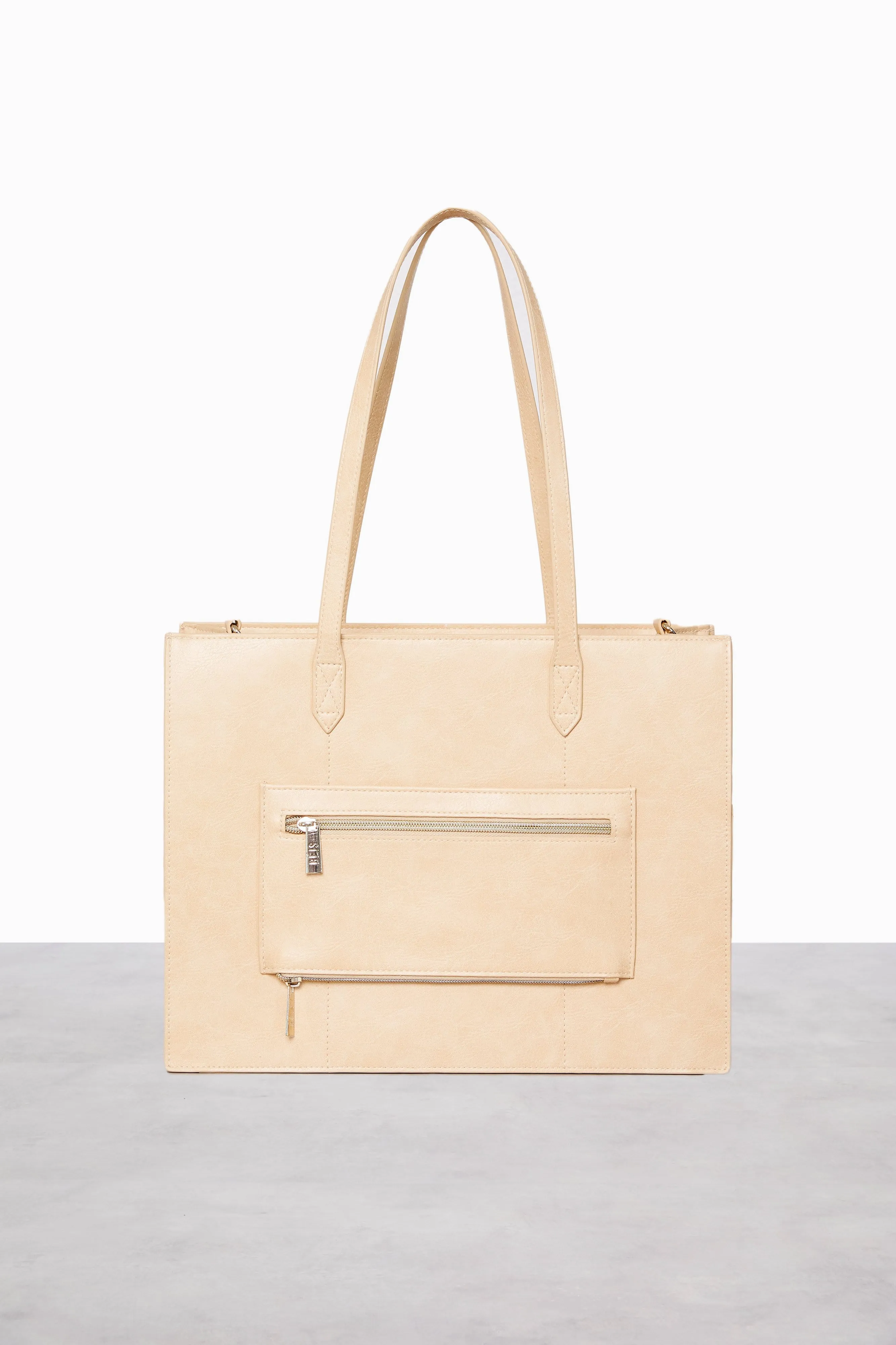 The Work Tote in Beige sold by Beis product image thumbnail 4