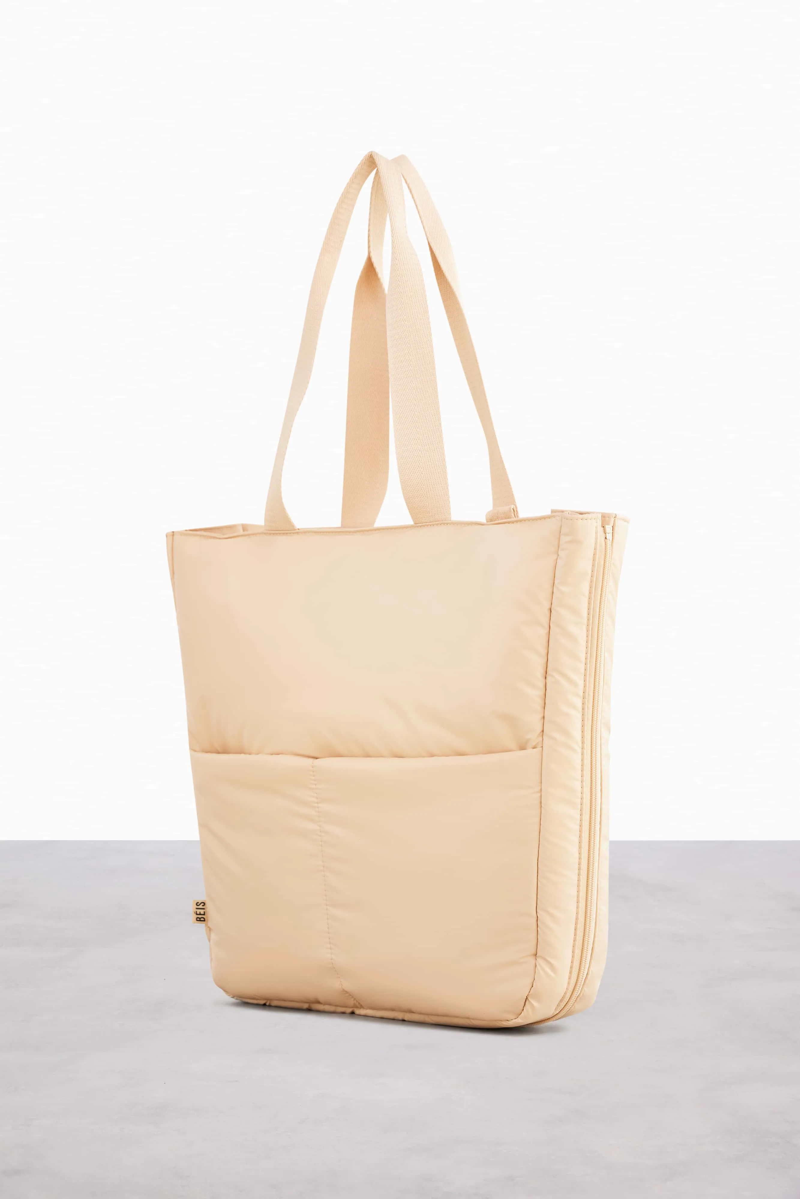 The Expandable Tote in Beige sold by Beis product image thumbnail 3