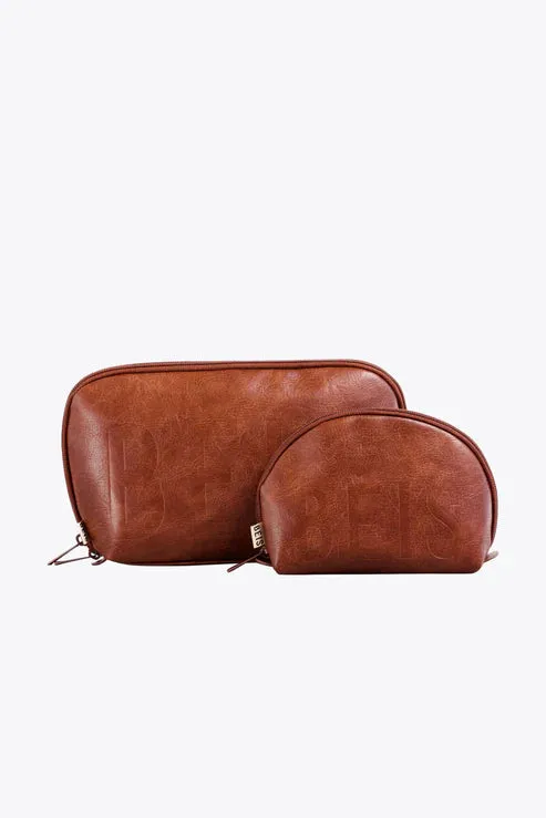The Cosmetic Pouch Set in Maple sold by Beis