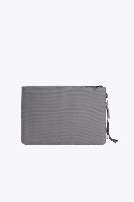 The BÉISics Laptop Pouch in Grey made by Beis