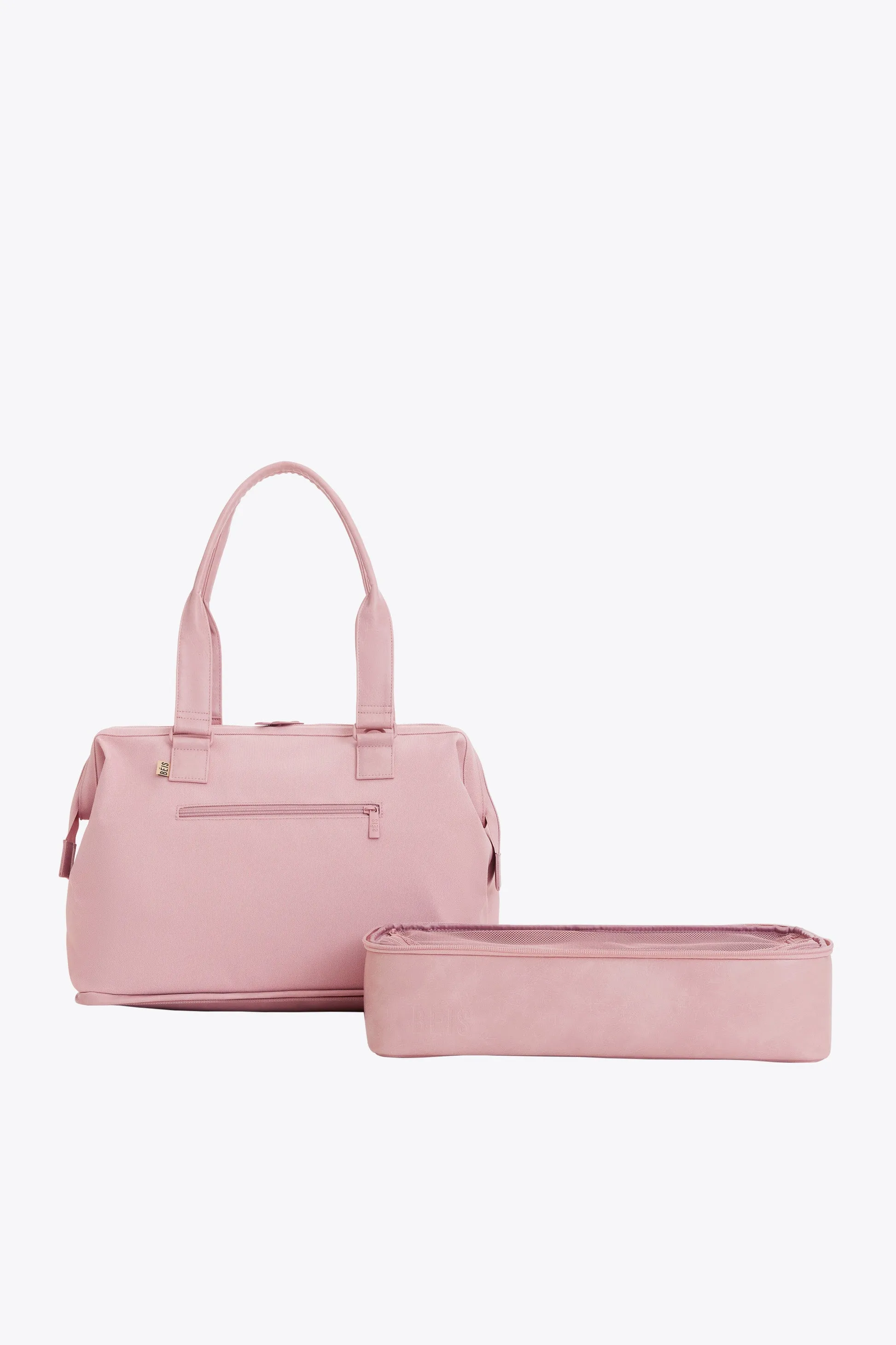 The Convertible Mini Weekender in Atlas Pink sold by Beis product image thumbnail 2