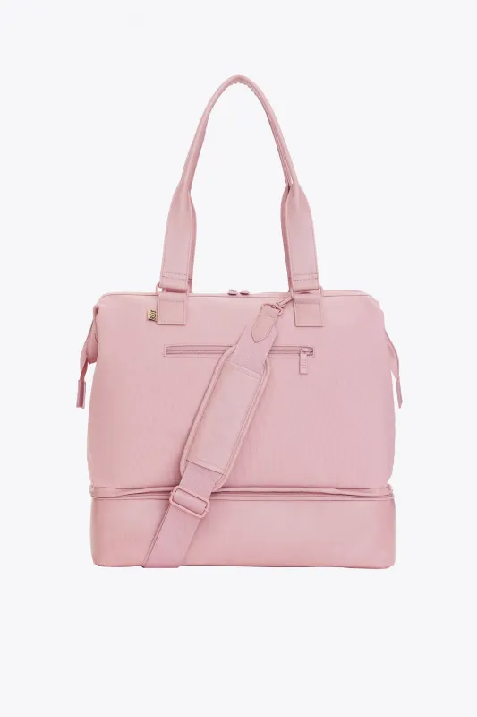 The Convertible Mini Weekender in Atlas Pink made by Beis