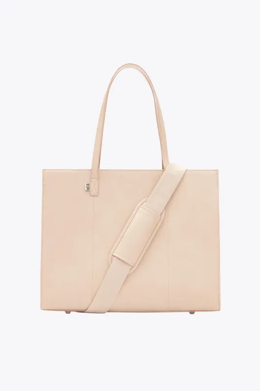 The Large Work Tote in Beige made by Beis