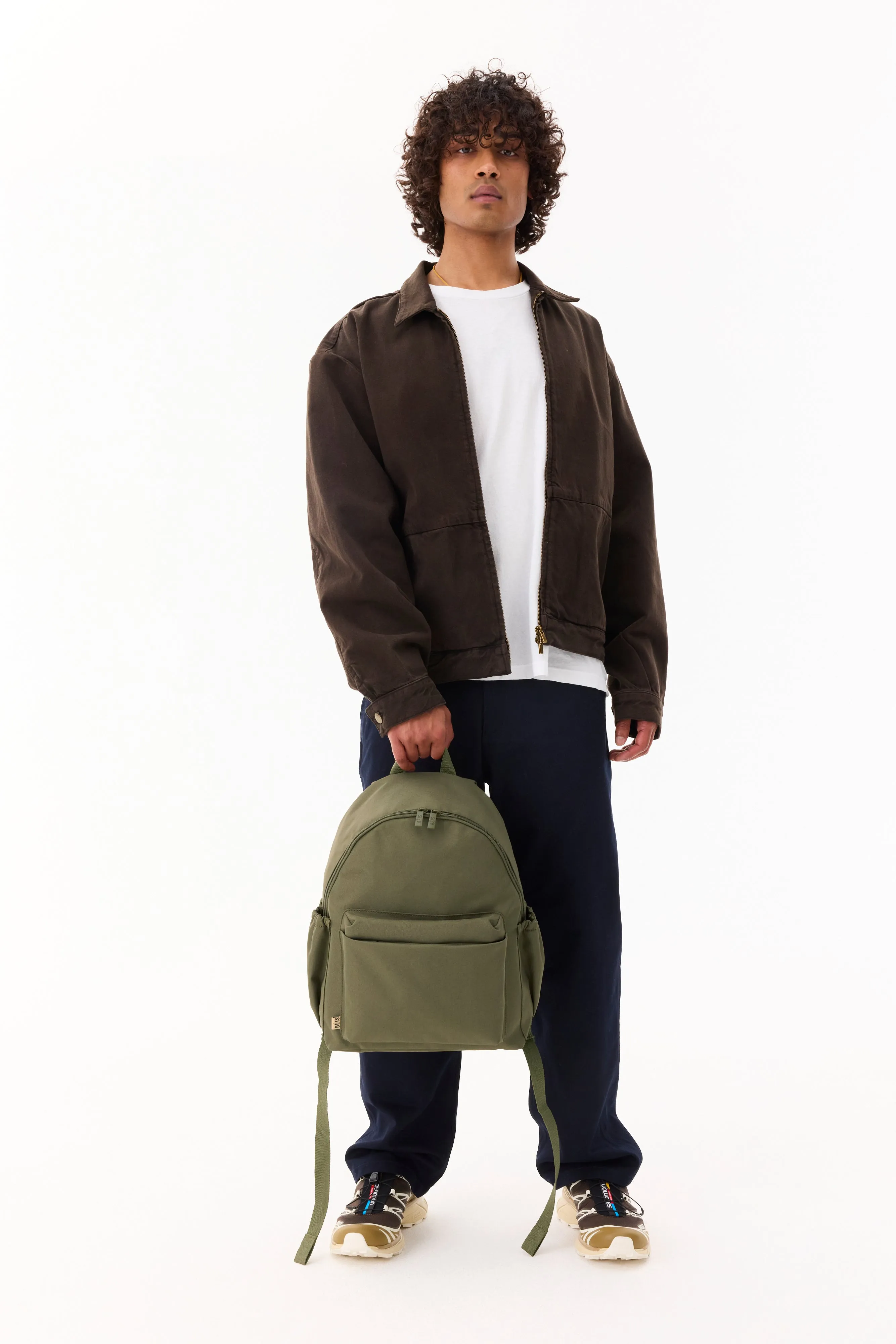 The BÉISics Backpack in Olive sold by Beis product image thumbnail 4