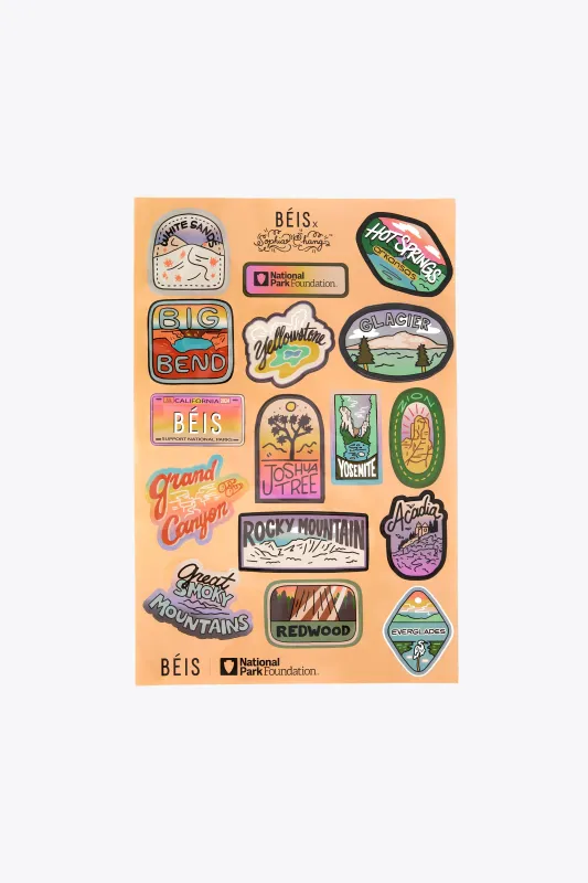 The Luggage Stickers in Multi made by Beis