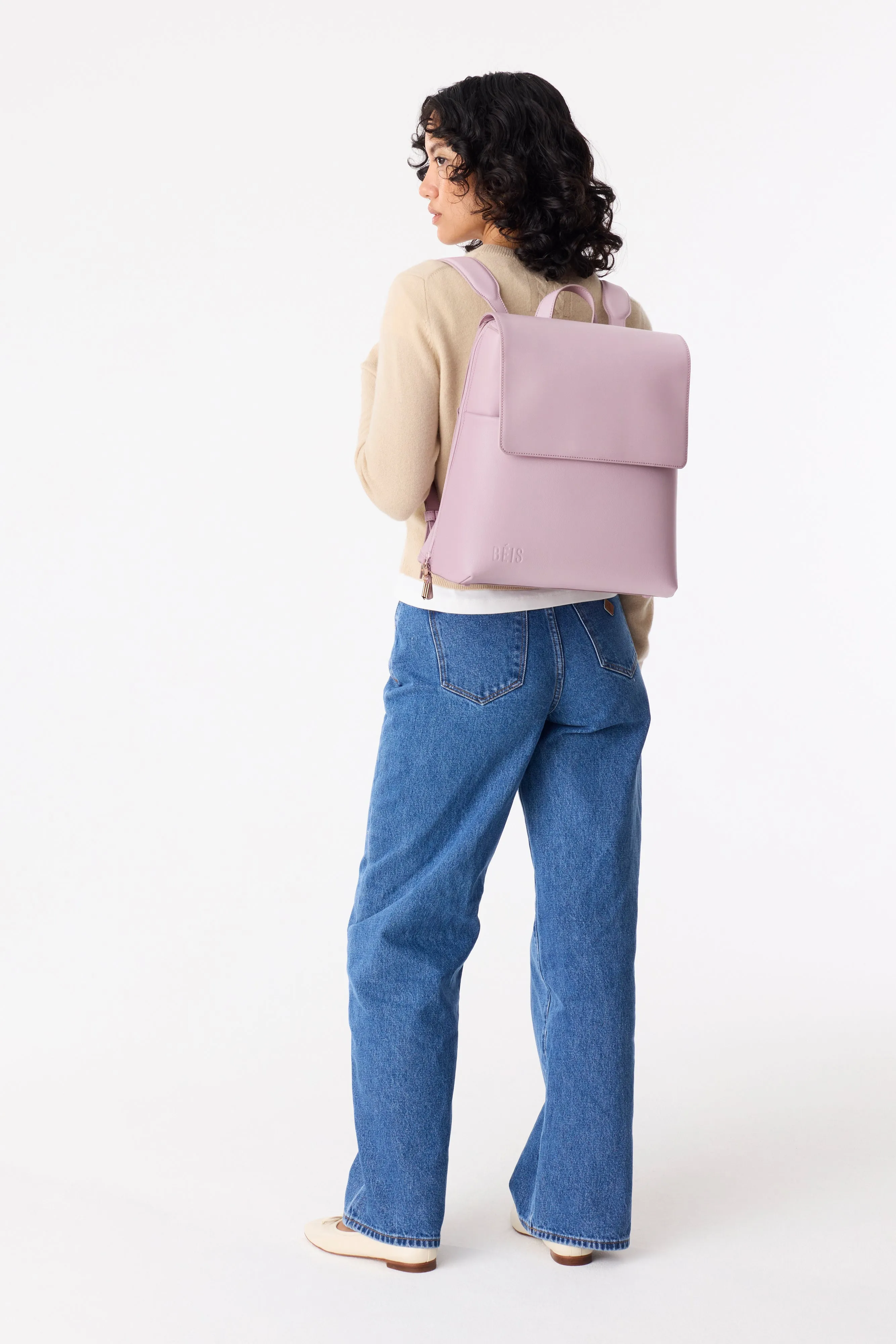 The Wicked Backpack in Wicked Pink sold by Beis product image thumbnail 3
