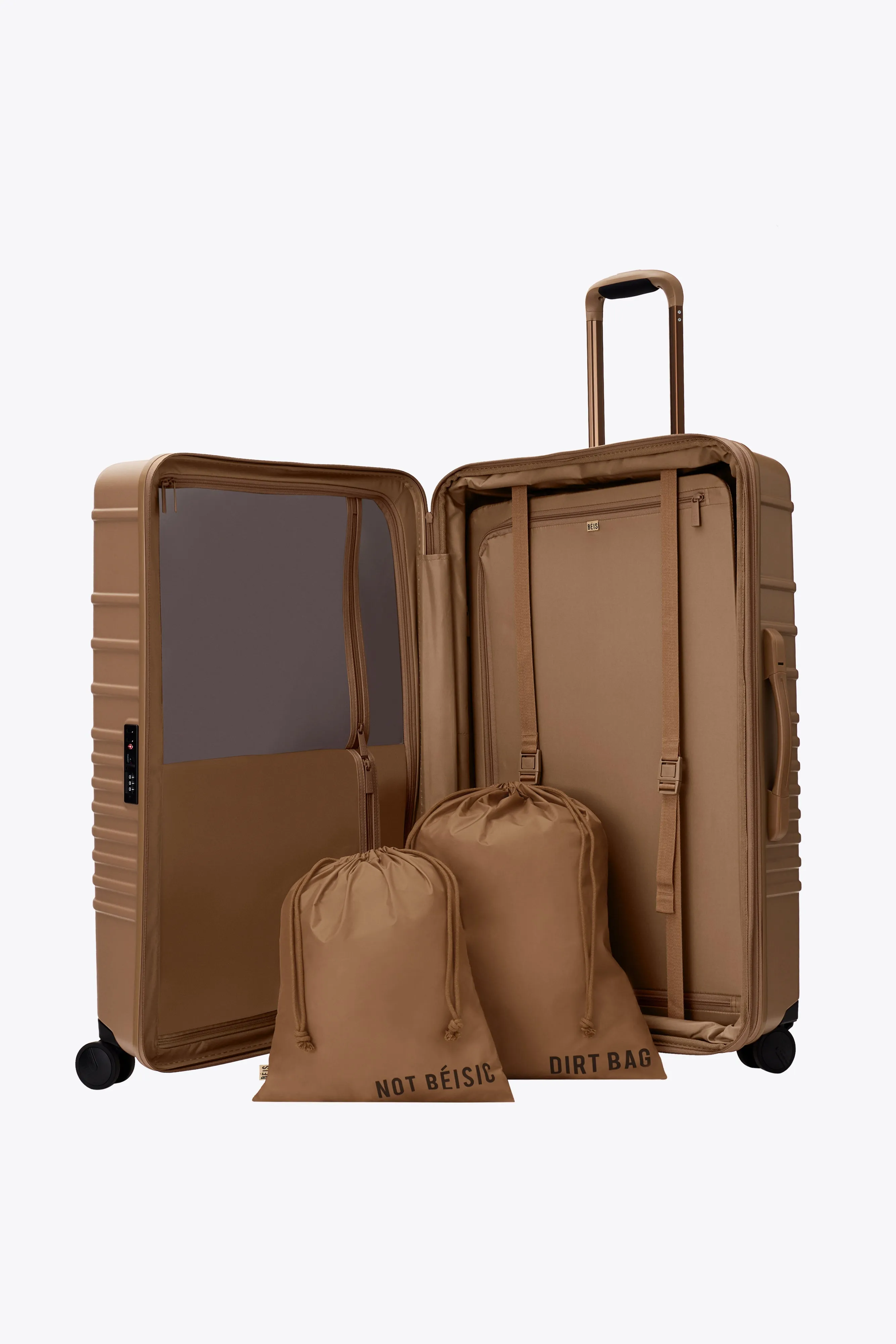 The Large Check-In Roller in Camel sold by Beis product image thumbnail 4