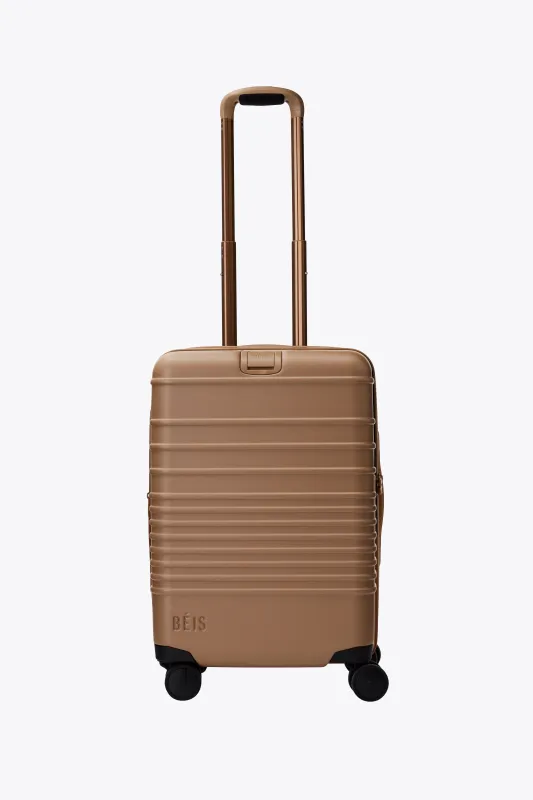 The Carry-On Roller in Camel made by Beis