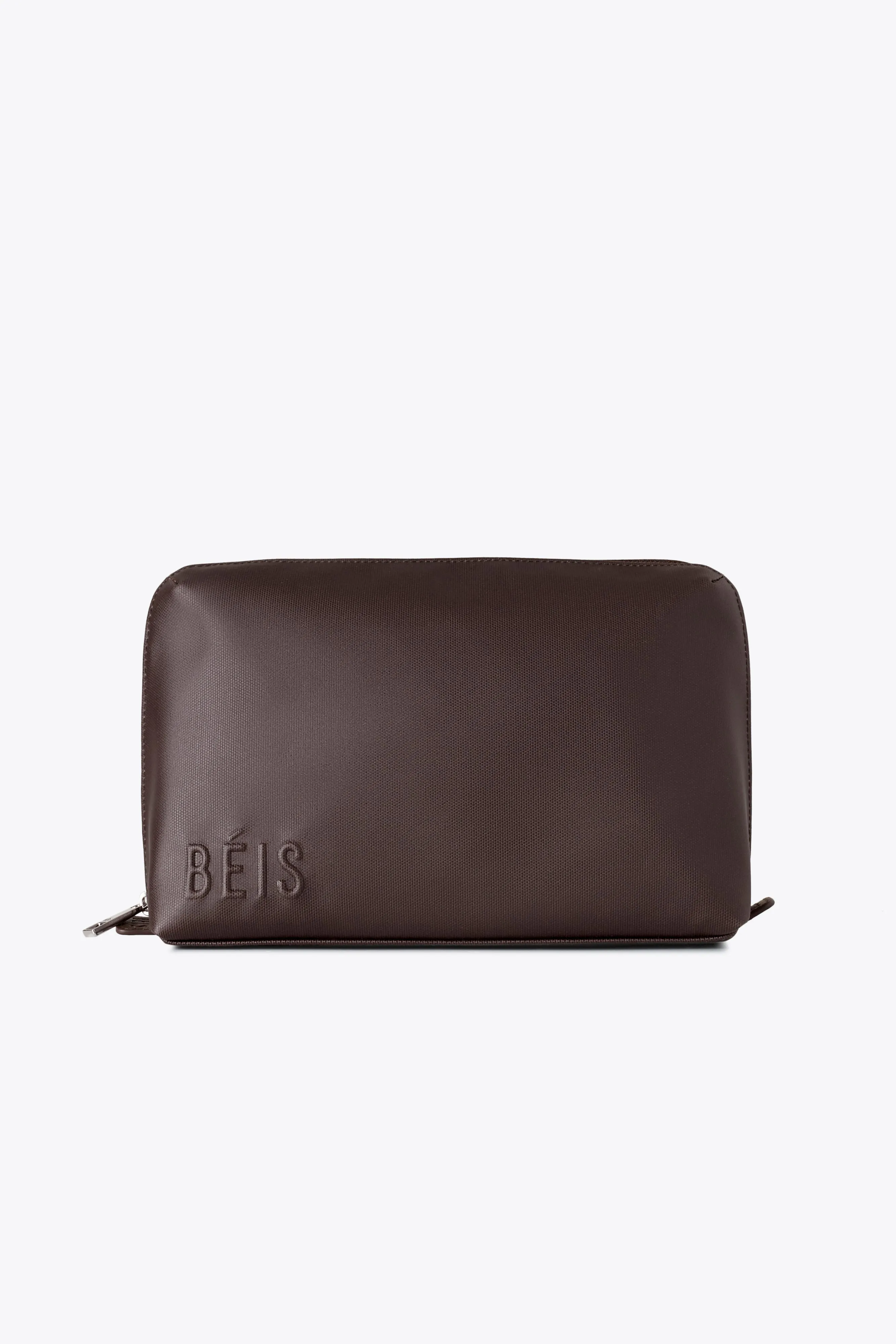 The Medium Cosmetic Pouch in Espresso sold by Beis