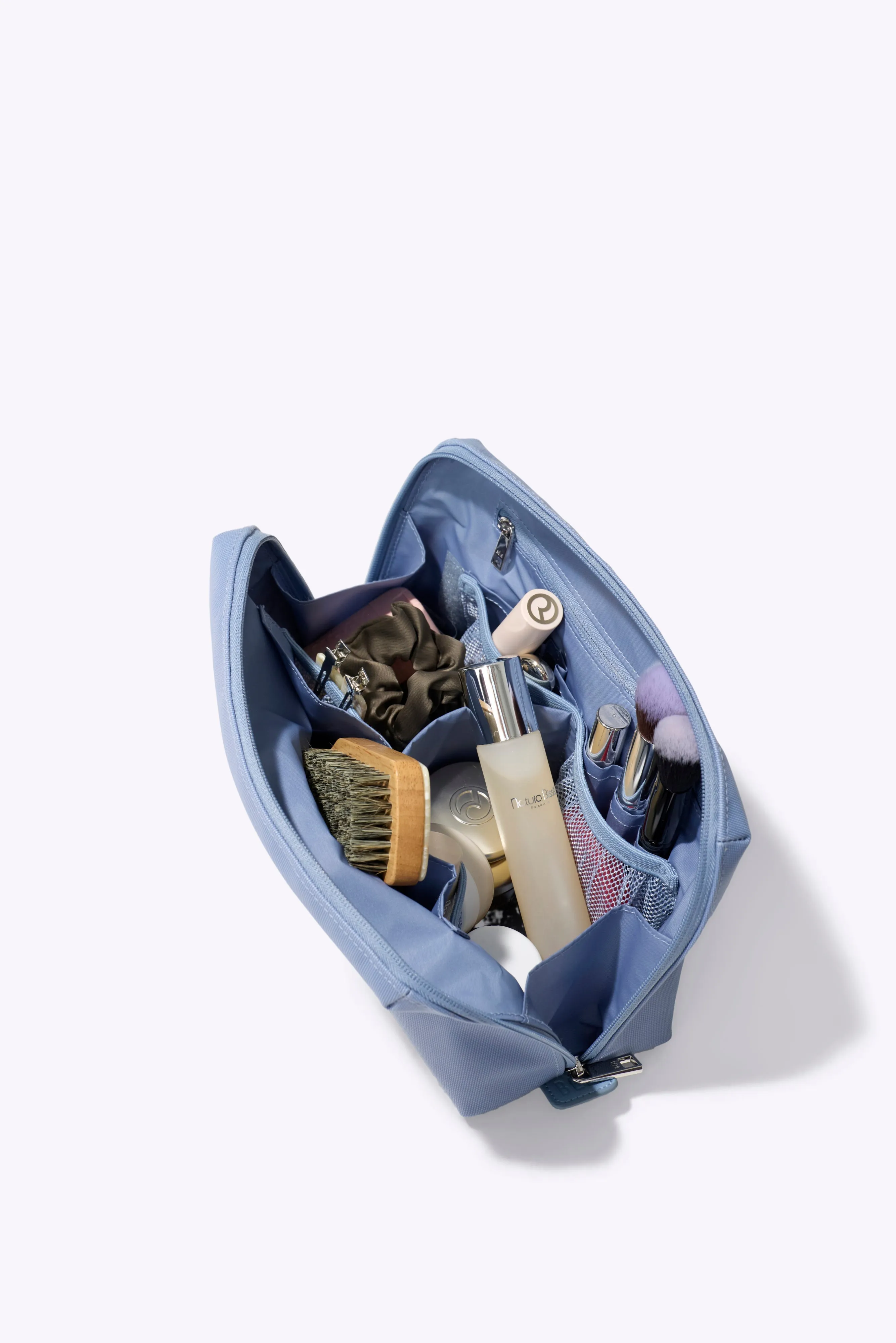 The Medium Cosmetic Pouch in Dusty Blue sold by Beis product image thumbnail 2