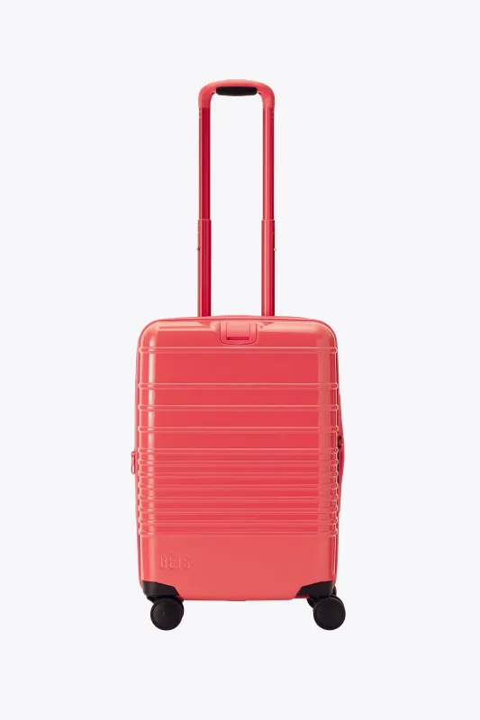 BÉIS x poppi The Carry-On Roller in Glossy Fruit Punch made by Beis