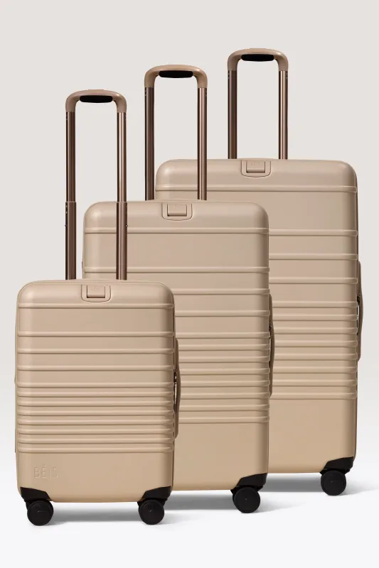 The 3 Piece Luggage Set made by Beis