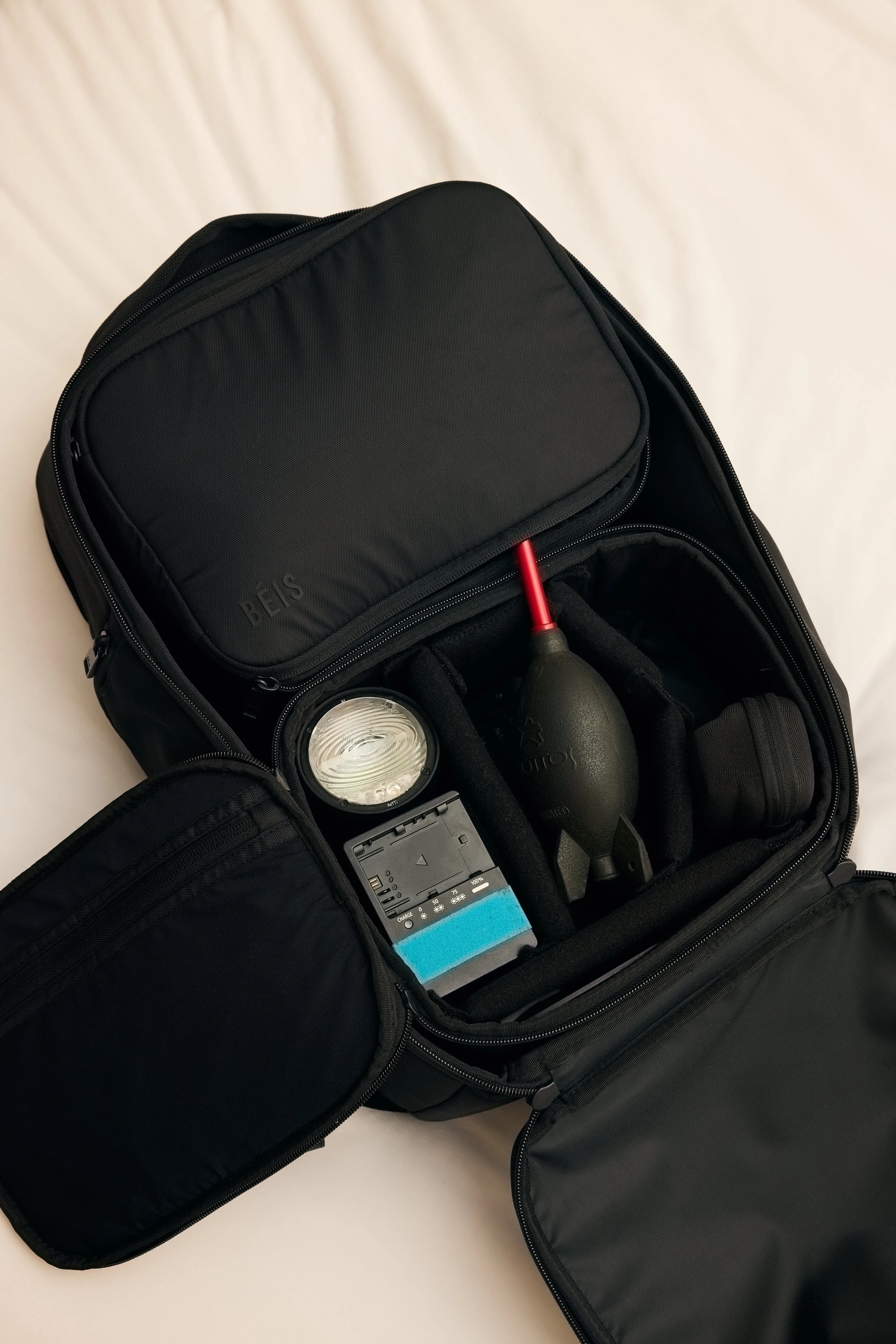 The Travel Backpack in Black sold by Beis product image thumbnail 3