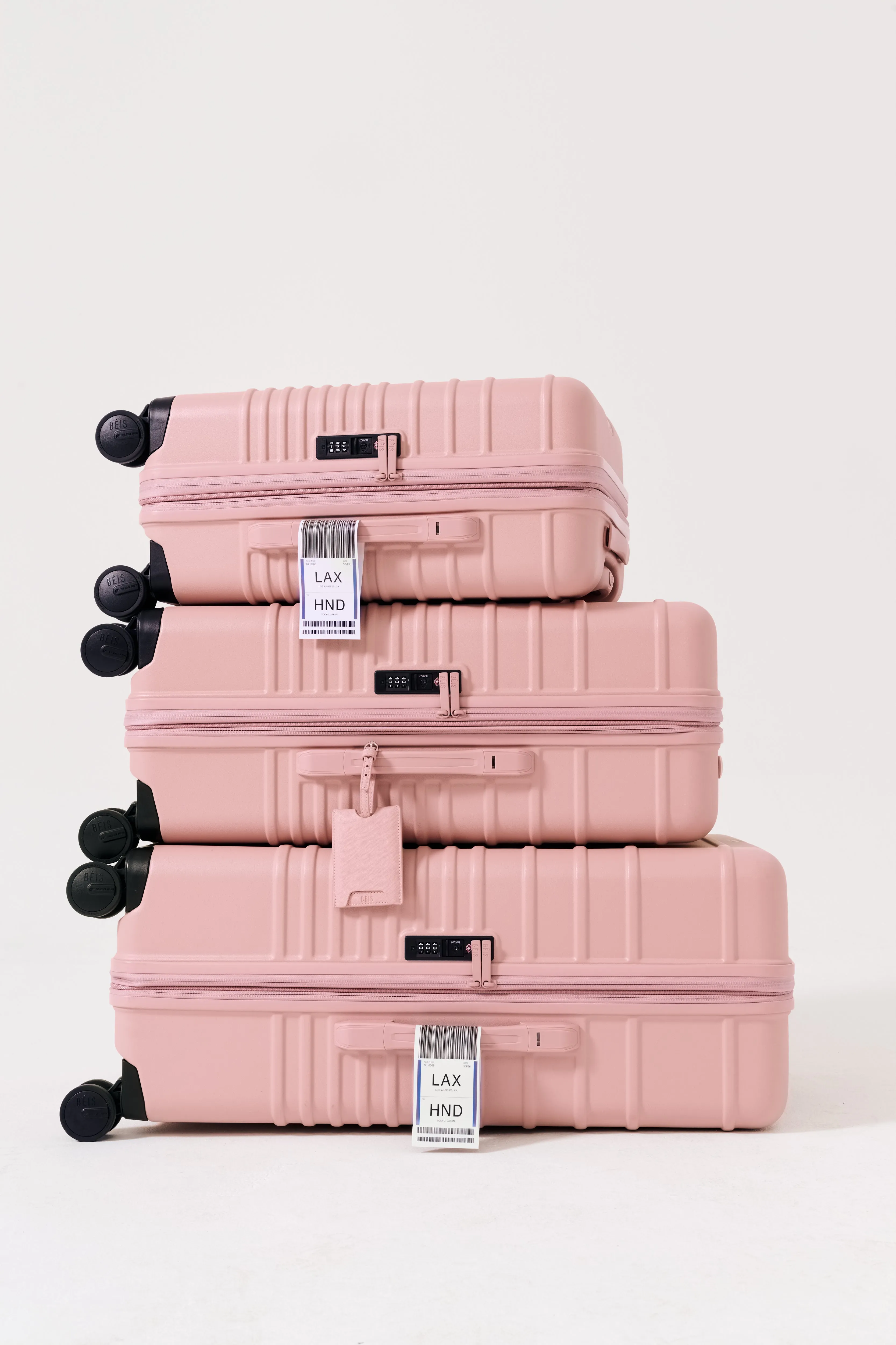 The Medium Check-In Roller in Atlas Pink sold by Beis product image thumbnail 5