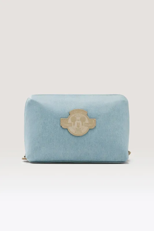 The Disney Medium Cosmetic Pouch in Blue Jeans made by Beis