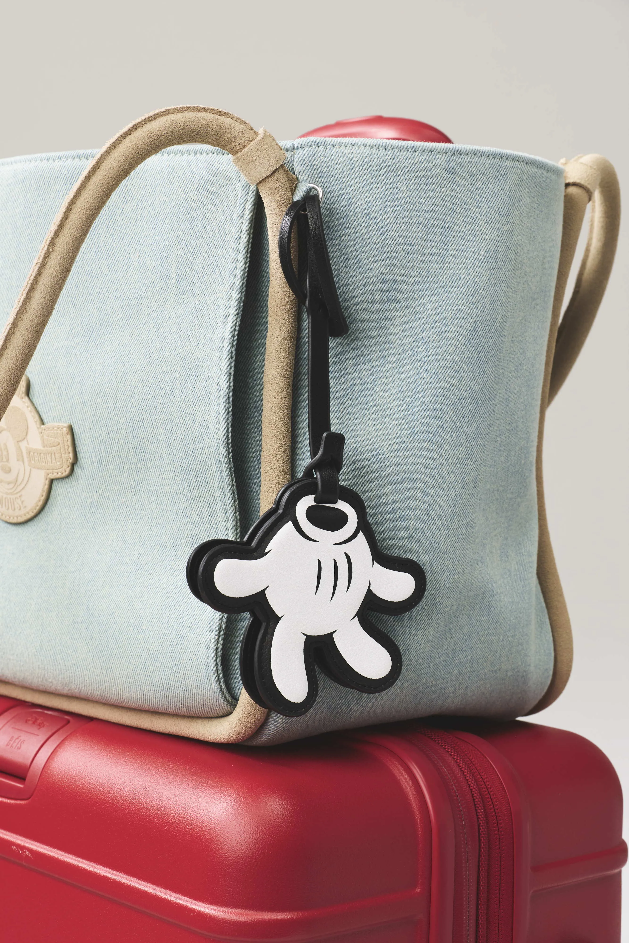 The Mickey Mouse Glove Mirror Charm in Black sold by Beis product image thumbnail 3