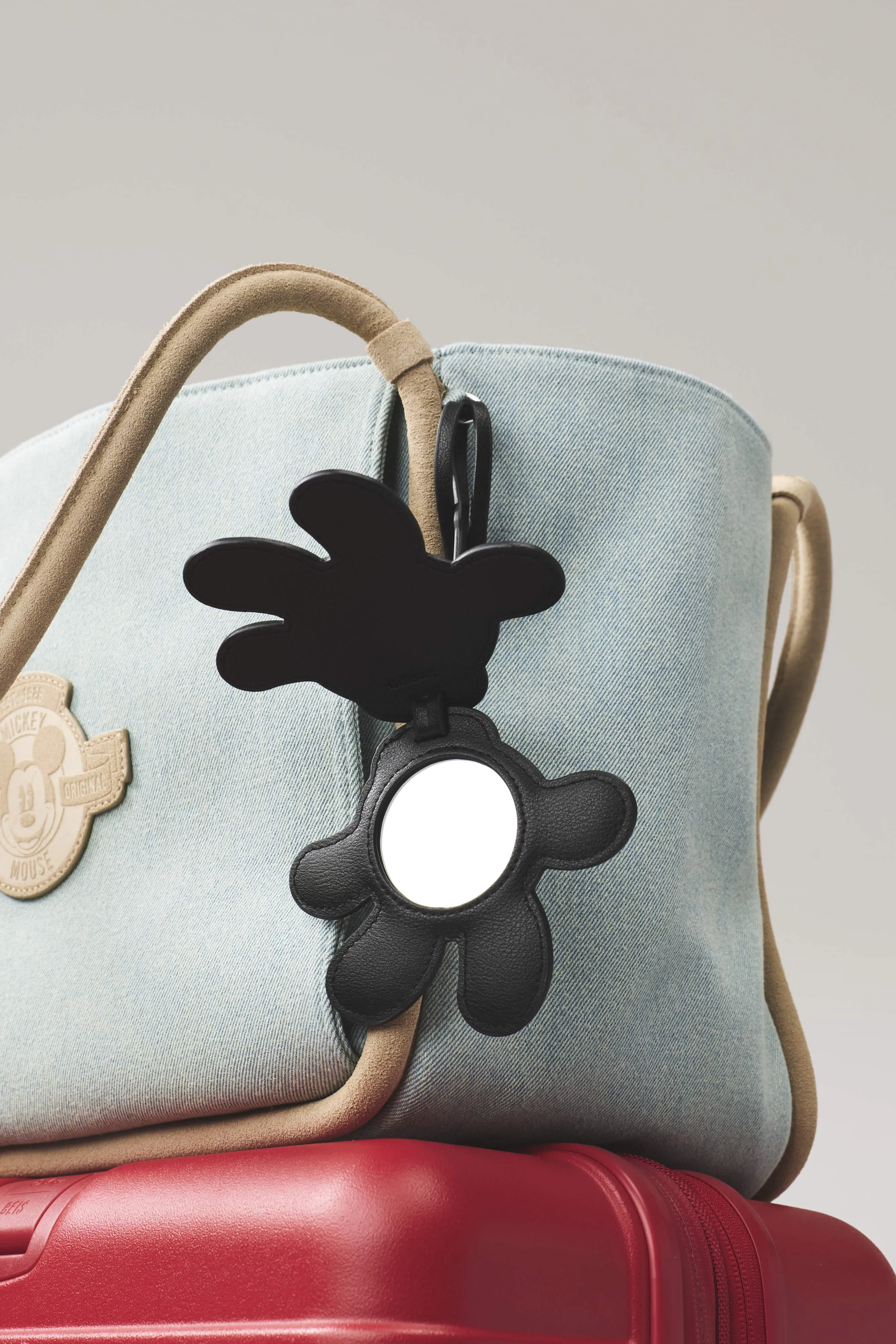 The Mickey Mouse Glove Mirror Charm in Black sold by Beis product image thumbnail 4