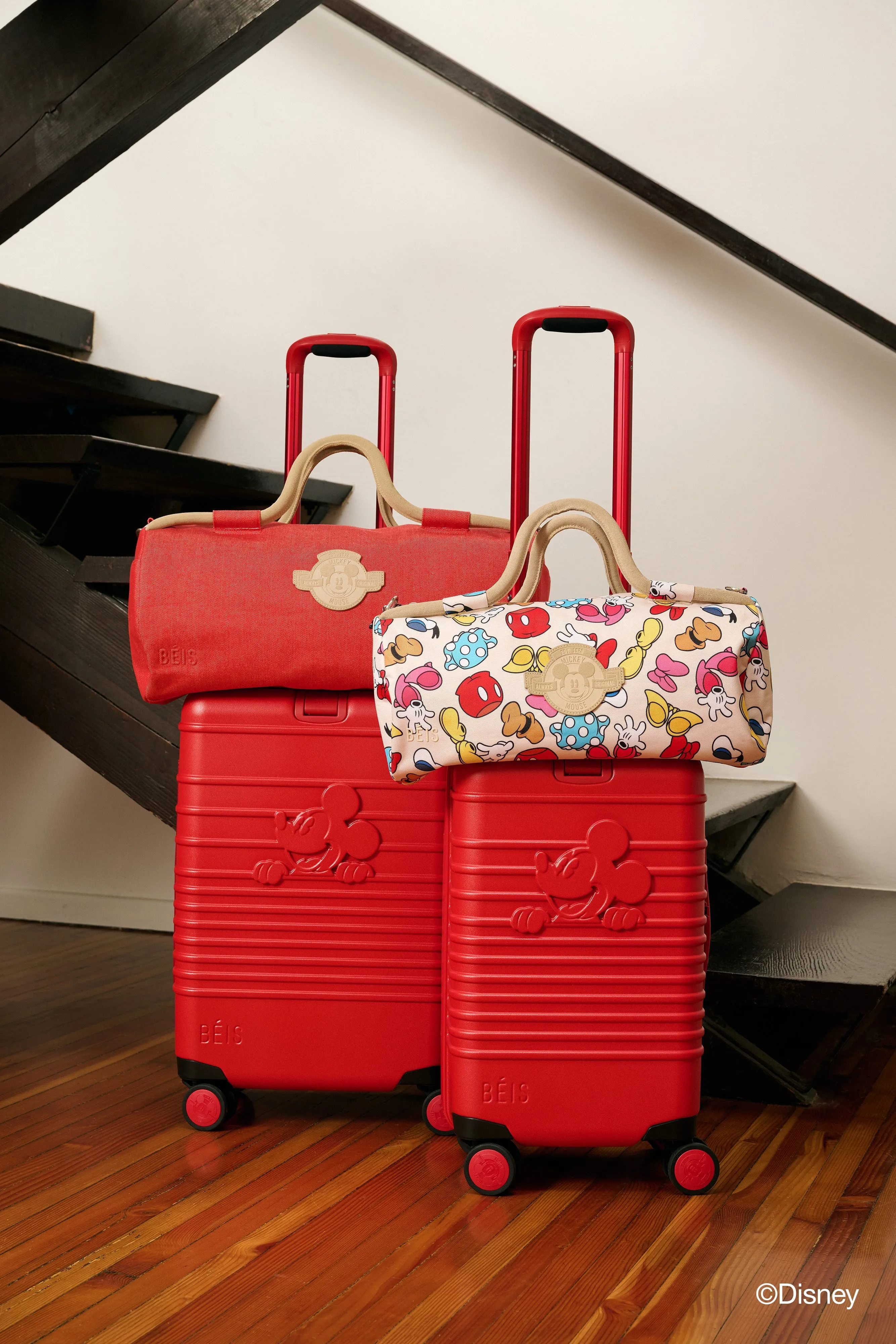 The Disney Carry-On Roller in Mickey Mouse Red sold by Beis product image thumbnail 4
