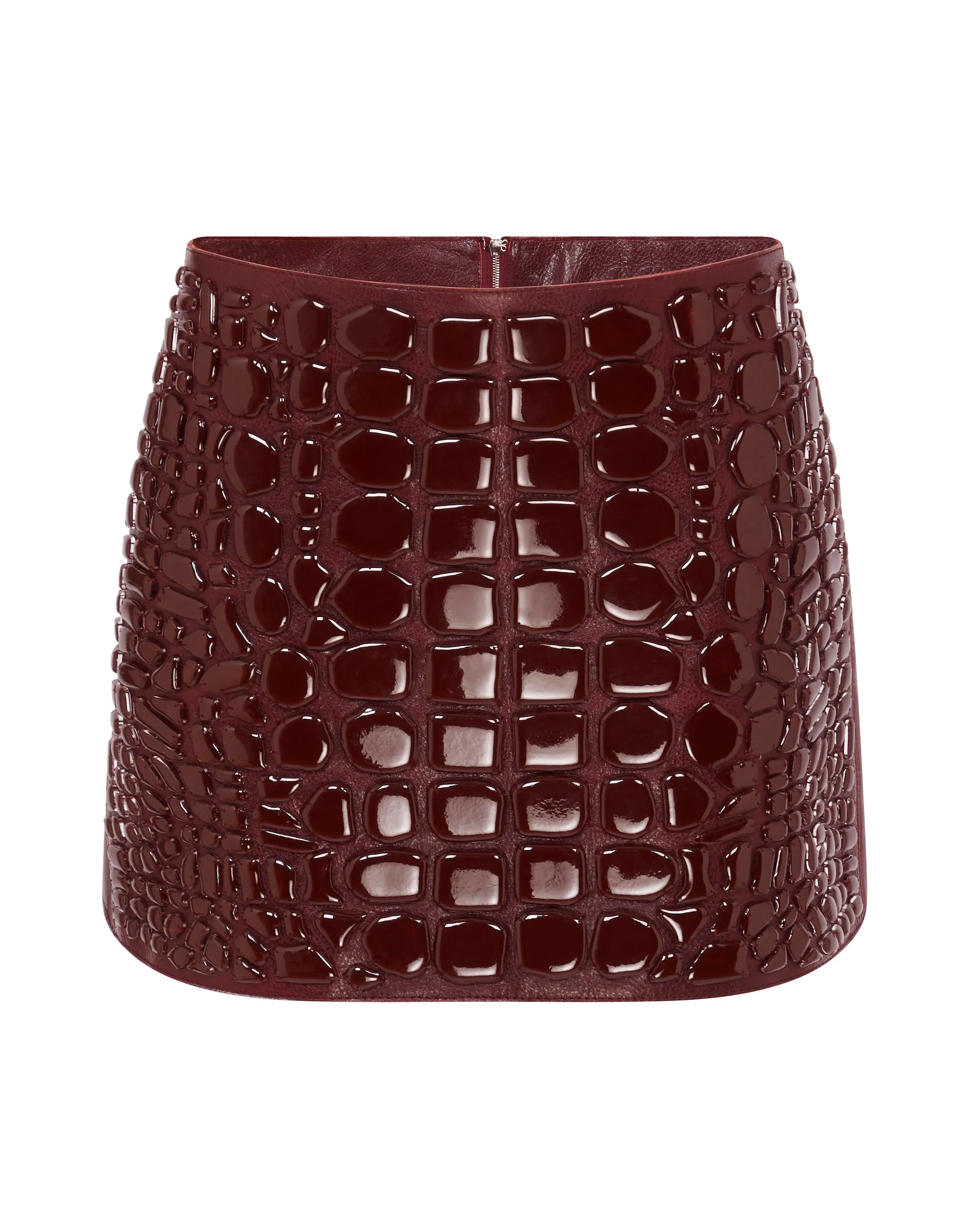 CROC ENAMEL EMBROIDERY MINI SKIRT sold by David Koma