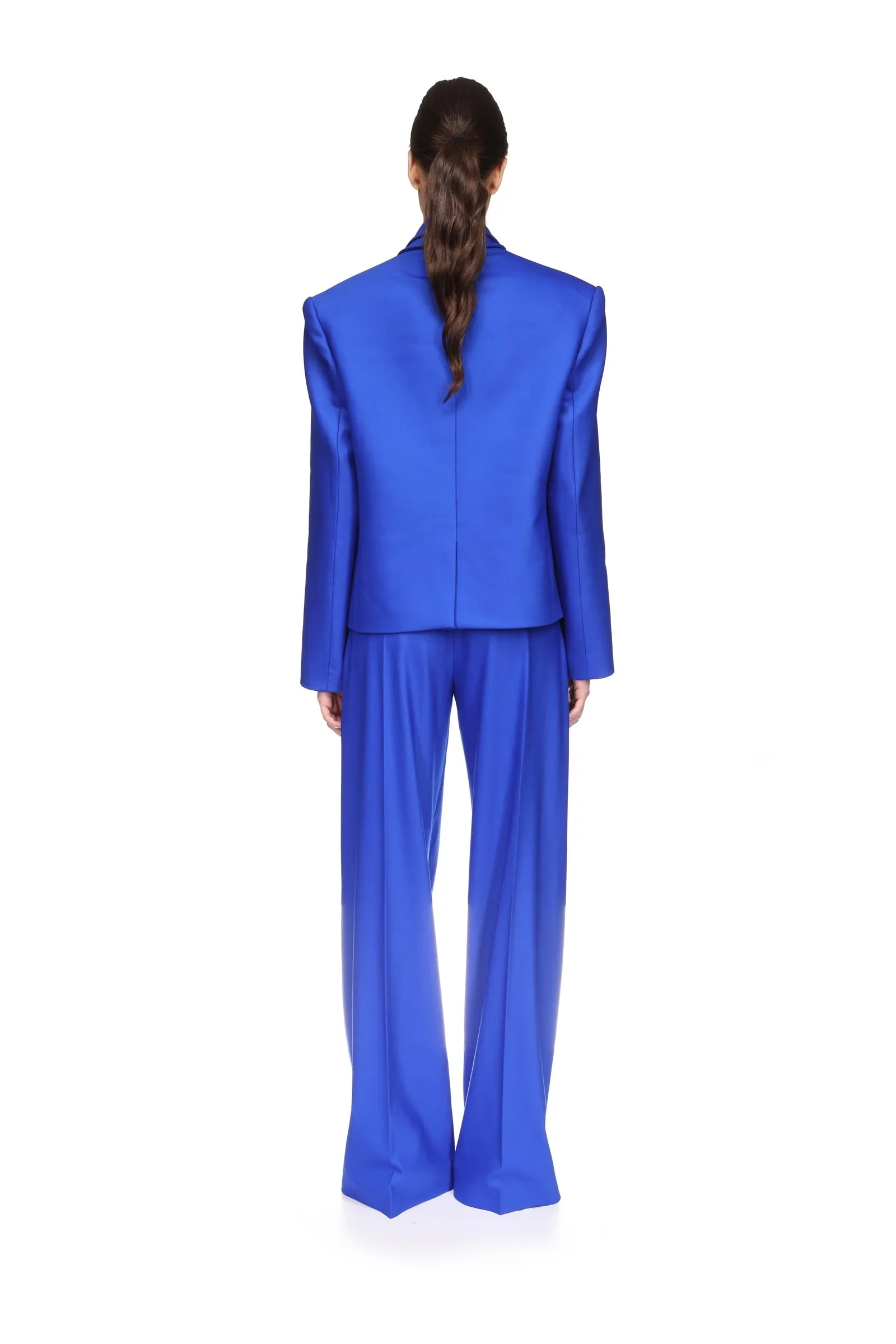 FRONT PLEAT WIDE LEG TROUSERS sold by David Koma product image thumbnail 5