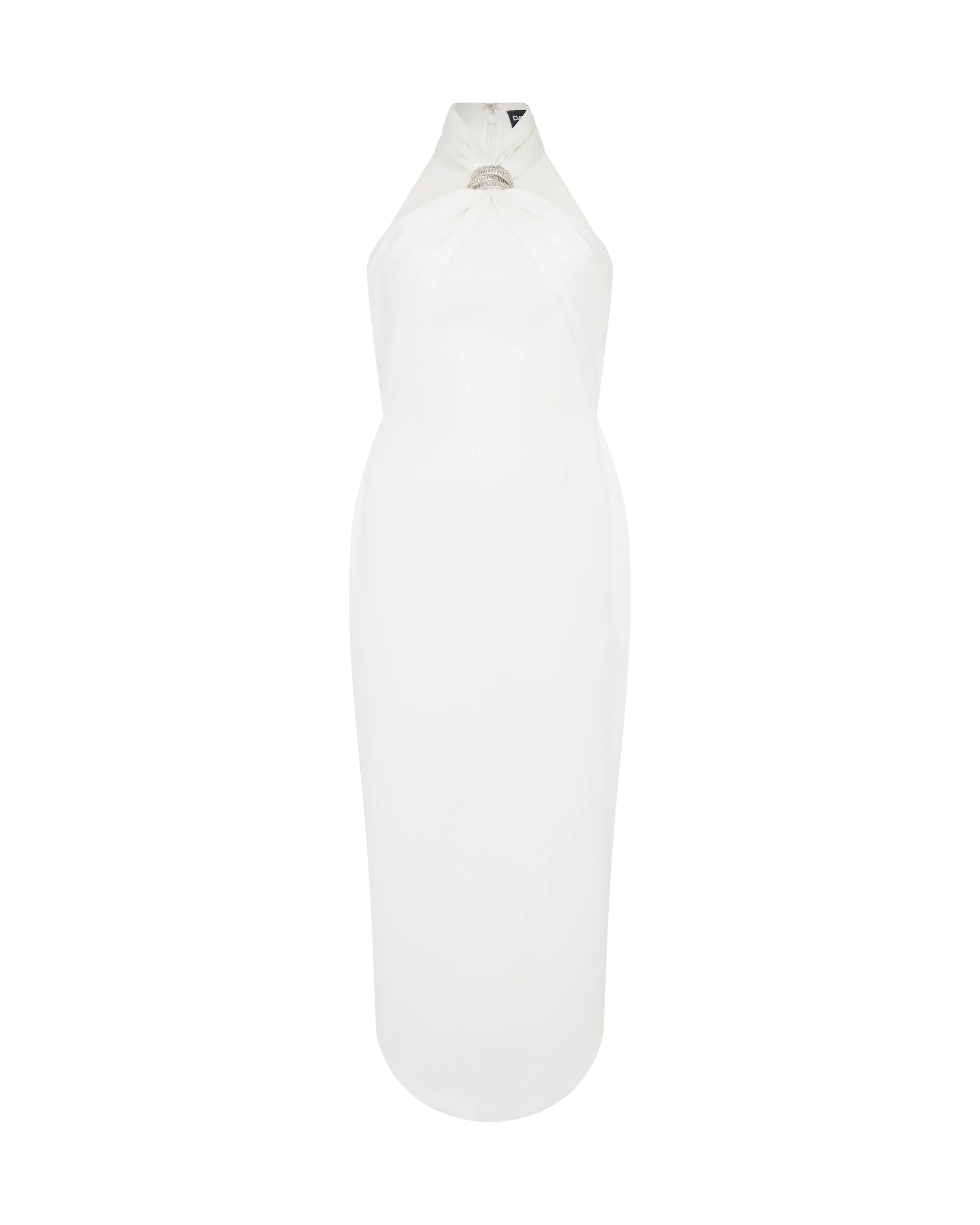 CRYSTAL ARCH HALTER MIDI DRESS sold by David Koma