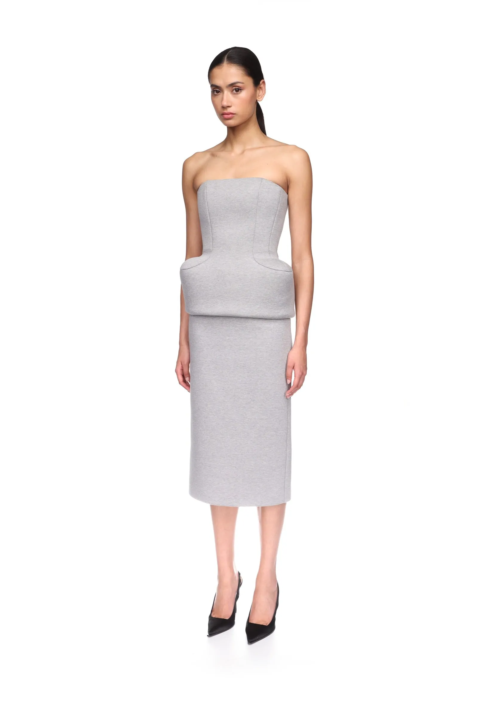 STRAPLESS TOP WITH PADDED HIP DETAIL sold by David Koma product image thumbnail 3