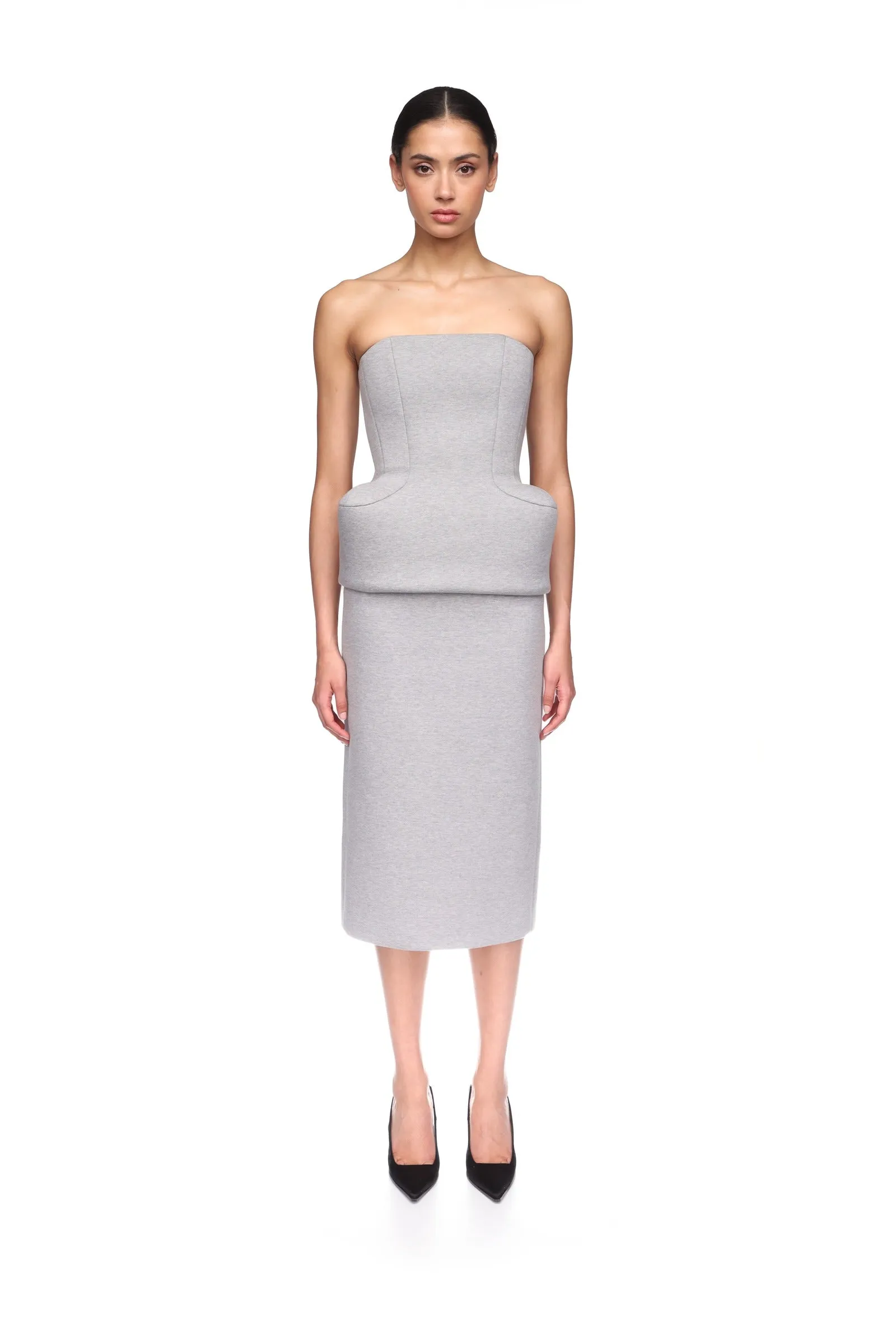 STRAPLESS TOP WITH PADDED HIP DETAIL sold by David Koma product image thumbnail 2