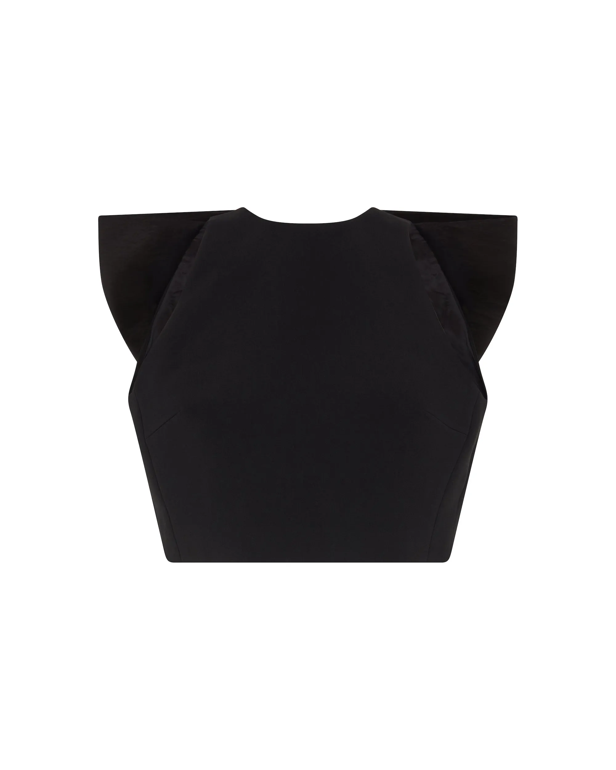 OVERSIZED BOW DETAIL CROP TOP sold by David Koma