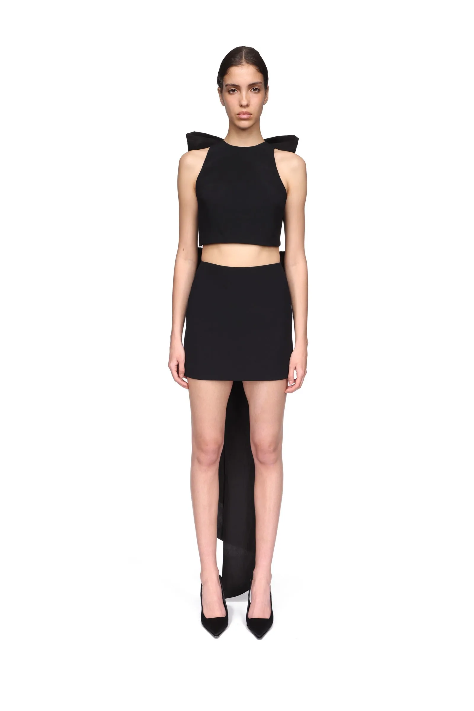 OVERSIZED BOW DETAIL CROP TOP sold by David Koma product image thumbnail 2