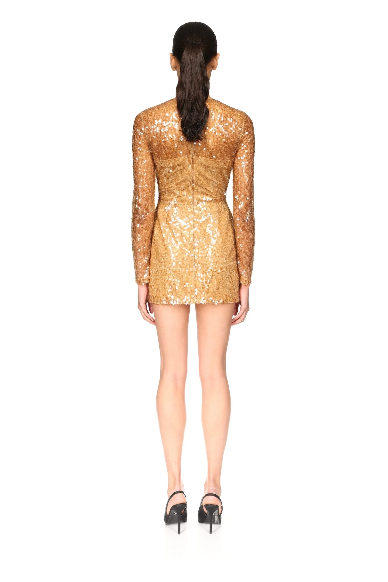LONG SLEEVE MINI SEQUIN DRESS sold by David Koma product image thumbnail 5
