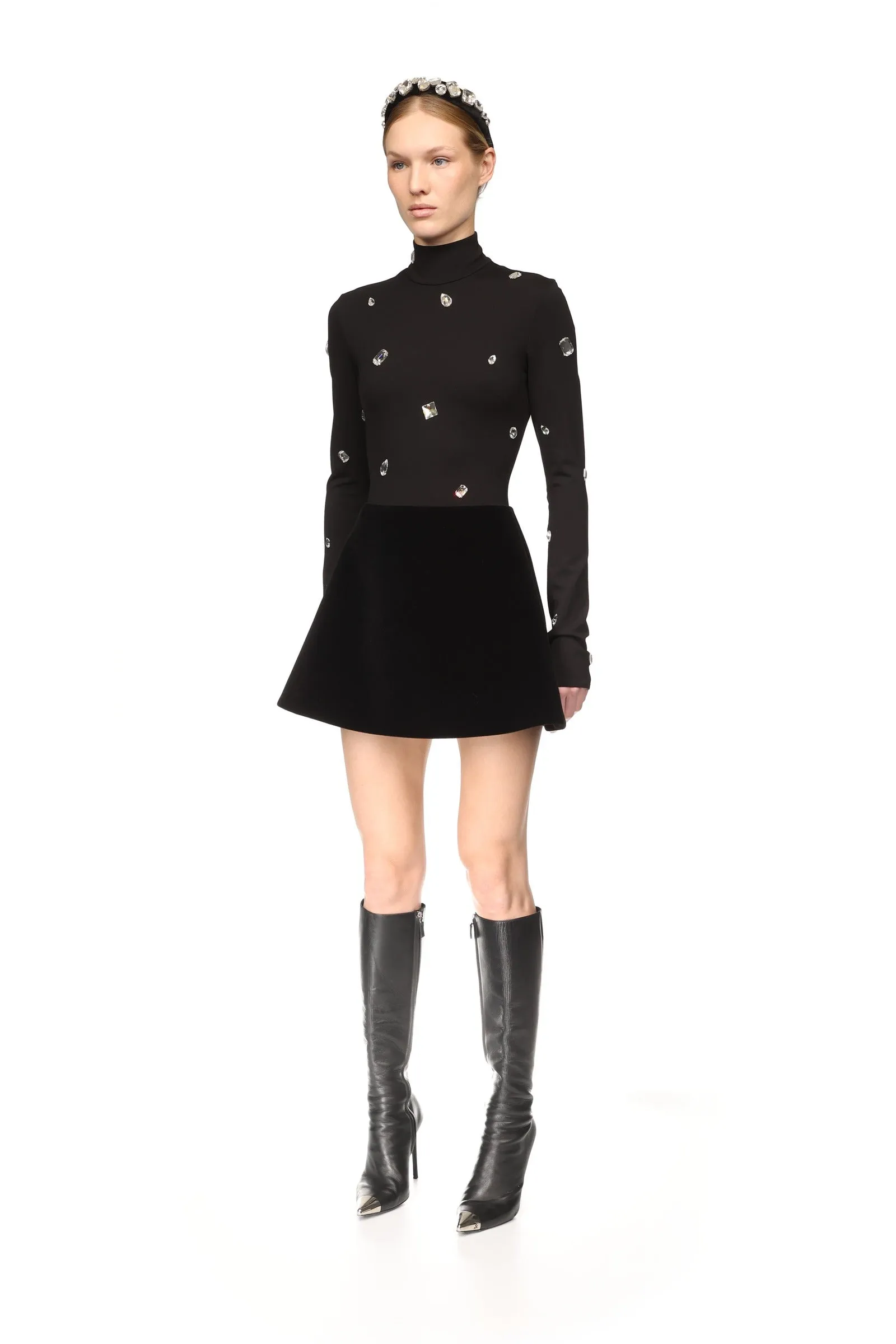 MINI VELVET SKIRT sold by David Koma product image thumbnail 3