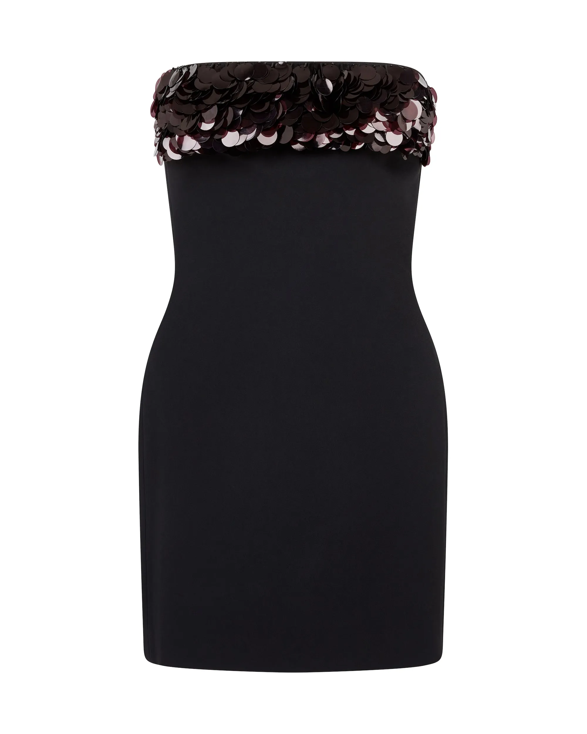 PAYETTE SEQUIN TRIM MINI DRESS sold by David Koma