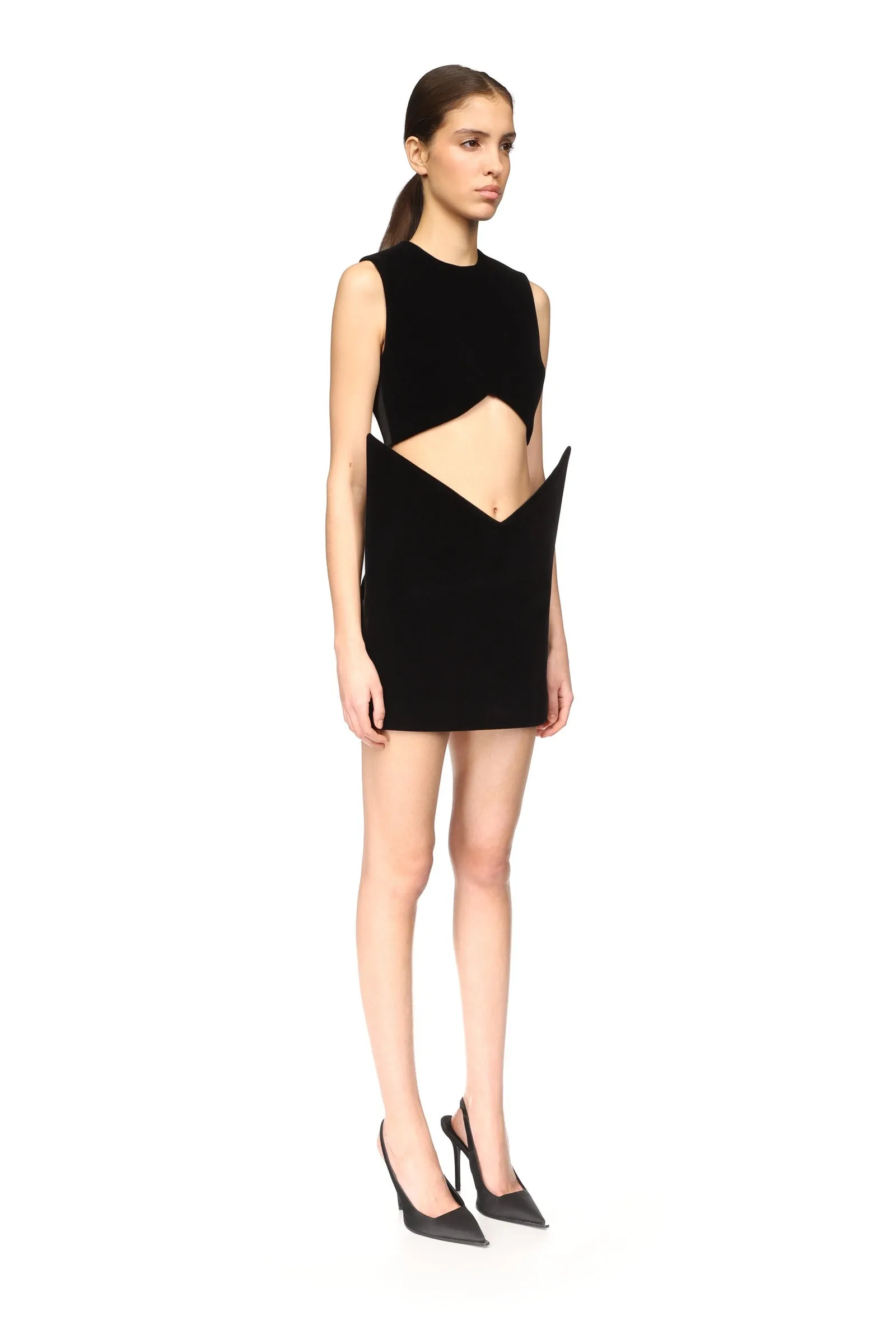 V SHAPE CUTOUT CROP TOP sold by David Koma product image thumbnail 4