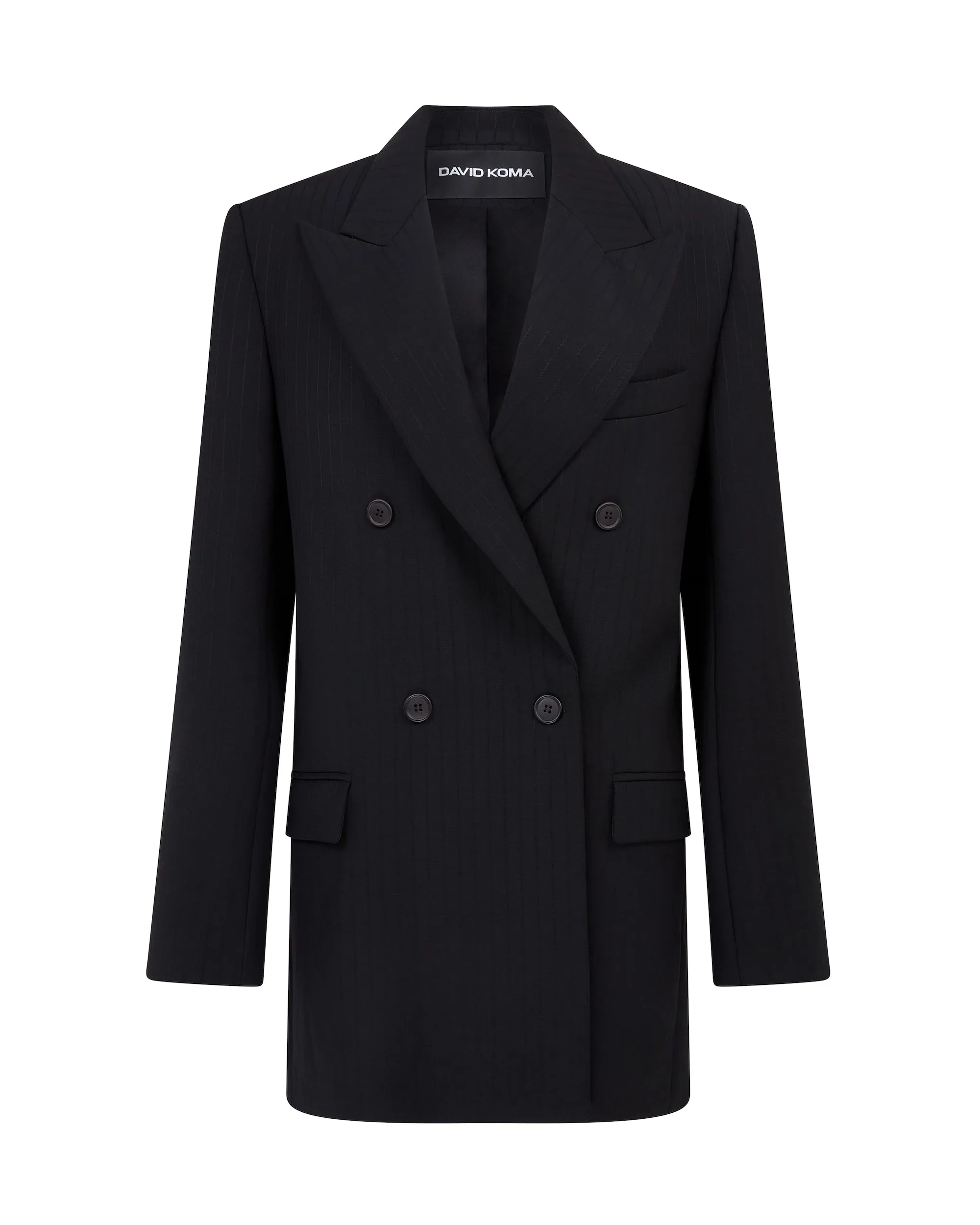 PINSTRIPE WOOL TAILORED JACKET sold by David Koma