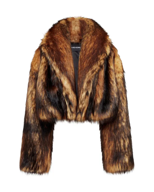FAUX-FUR OVERSIZED JACKET sold by David Koma
