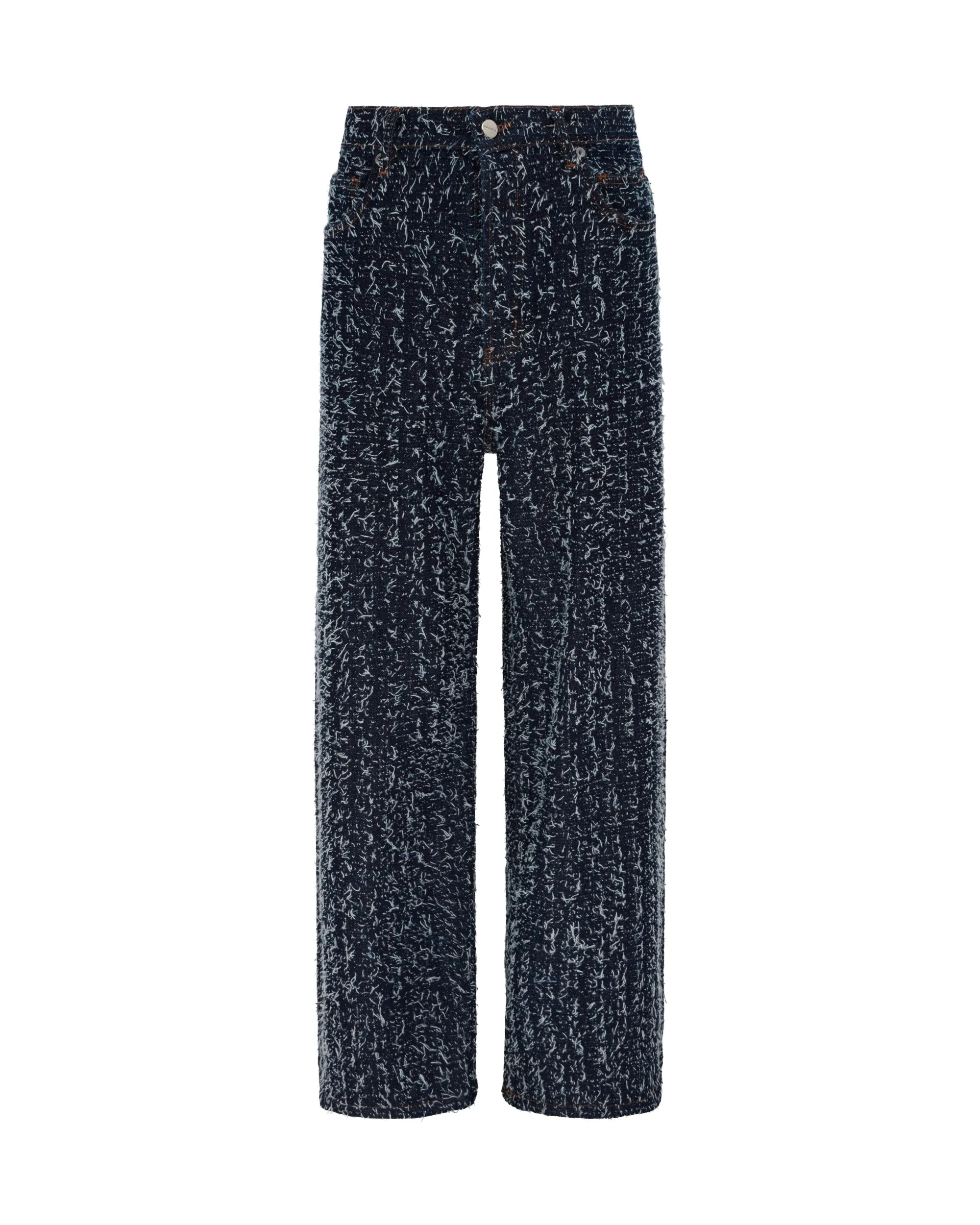 BOUCLE DENIM WIDE LEG TROUSERS sold by David Koma