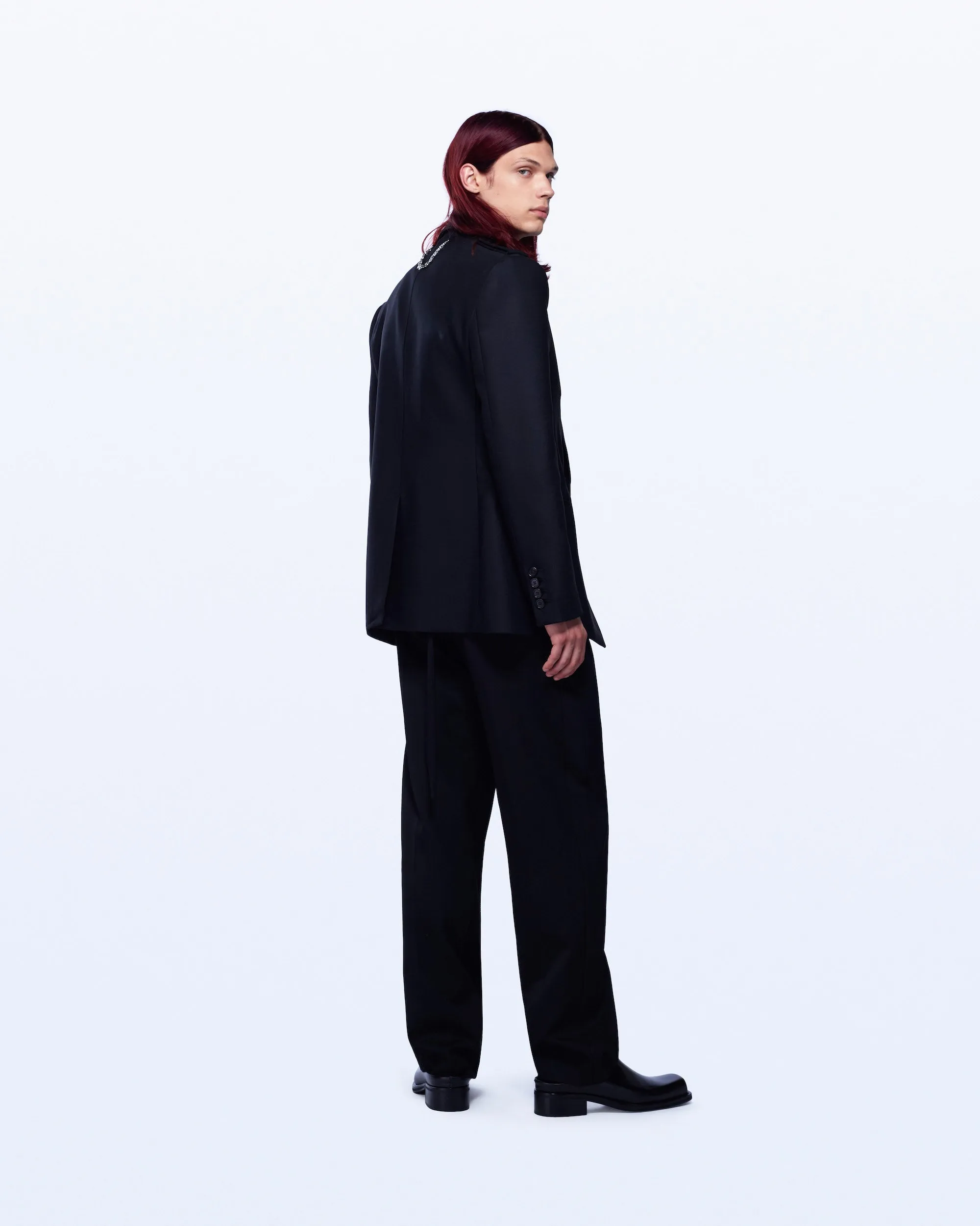 WIDE LEG TUXEDO WOOL TROUSERS sold by David Koma product image thumbnail 3