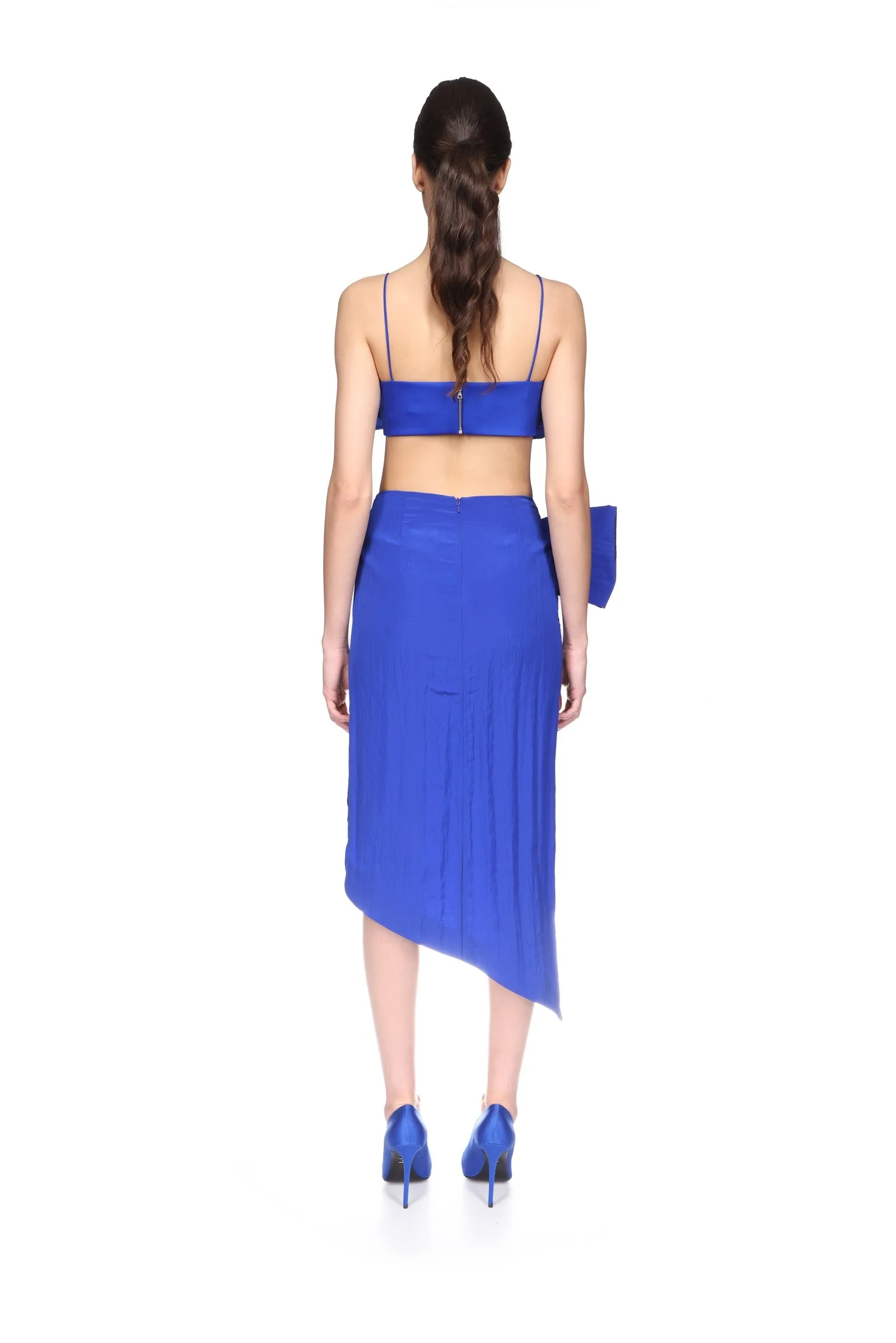 OVERSIZED BOW DETAIL ASYMMETRIC SKIRT sold by David Koma product image thumbnail 5