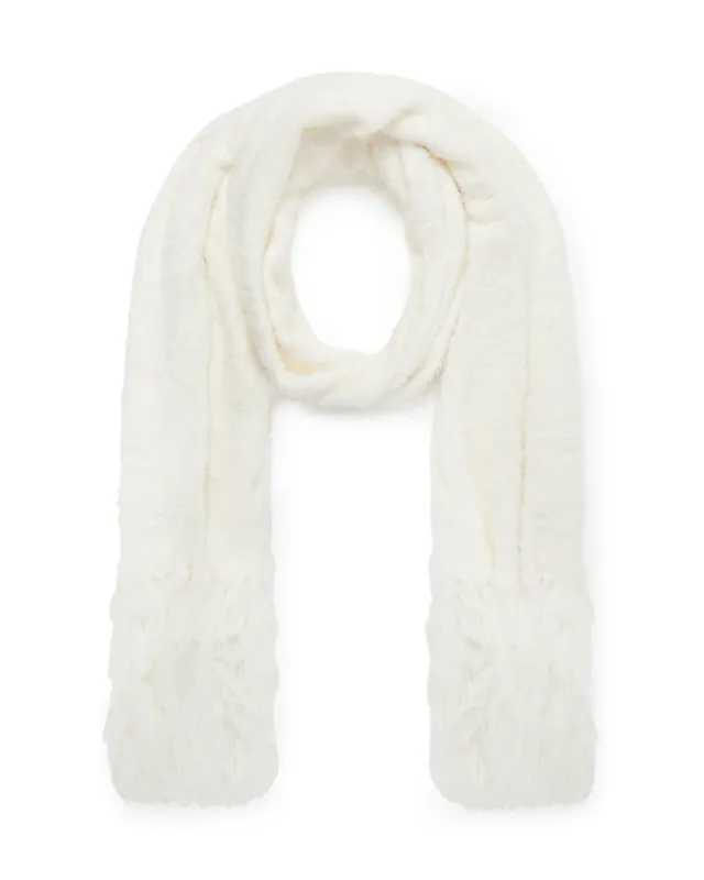 OVERSIZED SCARF IN WHITE sold by David Koma