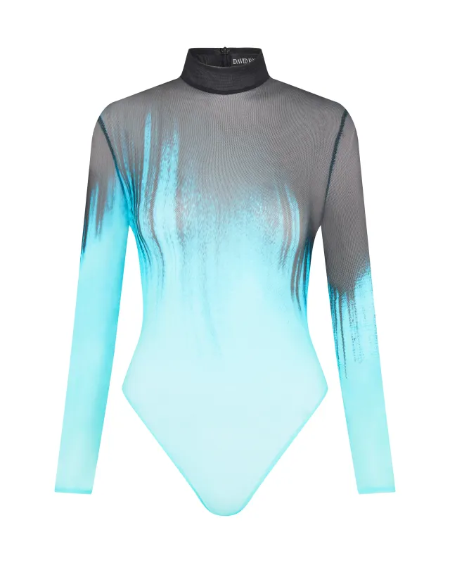 PRINTED TULLE BODYSUIT sold by David Koma