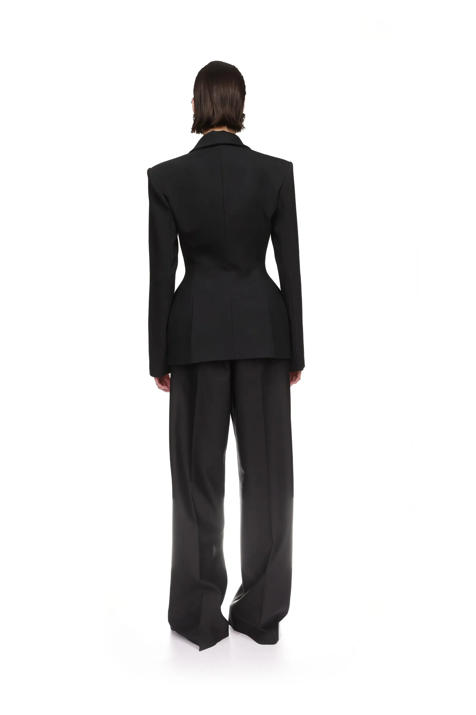 HOURGLASS WAIST TAILORED JACKET sold by David Koma product image thumbnail 5