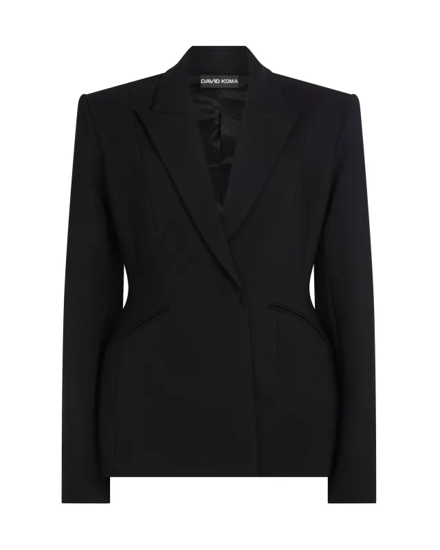 HOURGLASS WAIST TAILORED JACKET made by David Koma
