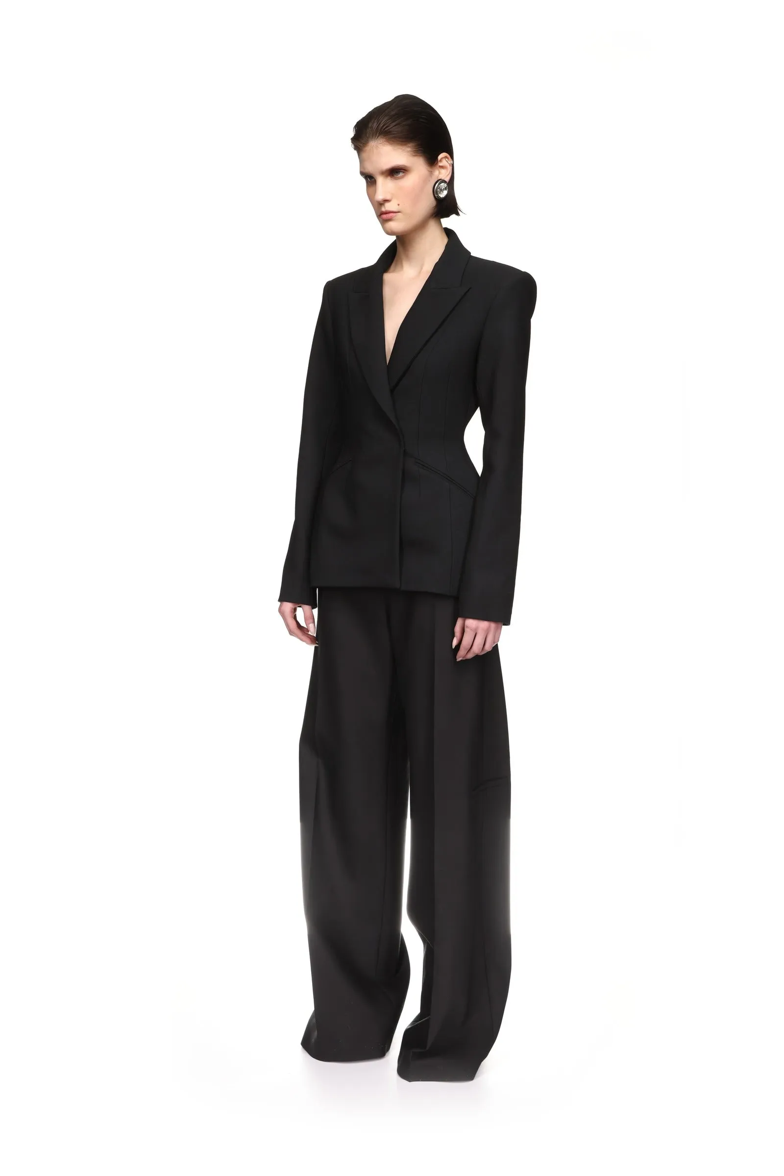 HOURGLASS WAIST TAILORED JACKET sold by David Koma product image thumbnail 3