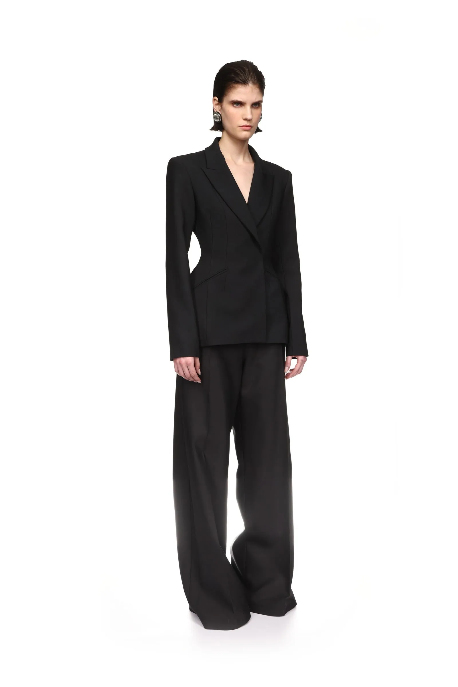 HOURGLASS WAIST TAILORED JACKET sold by David Koma product image thumbnail 4